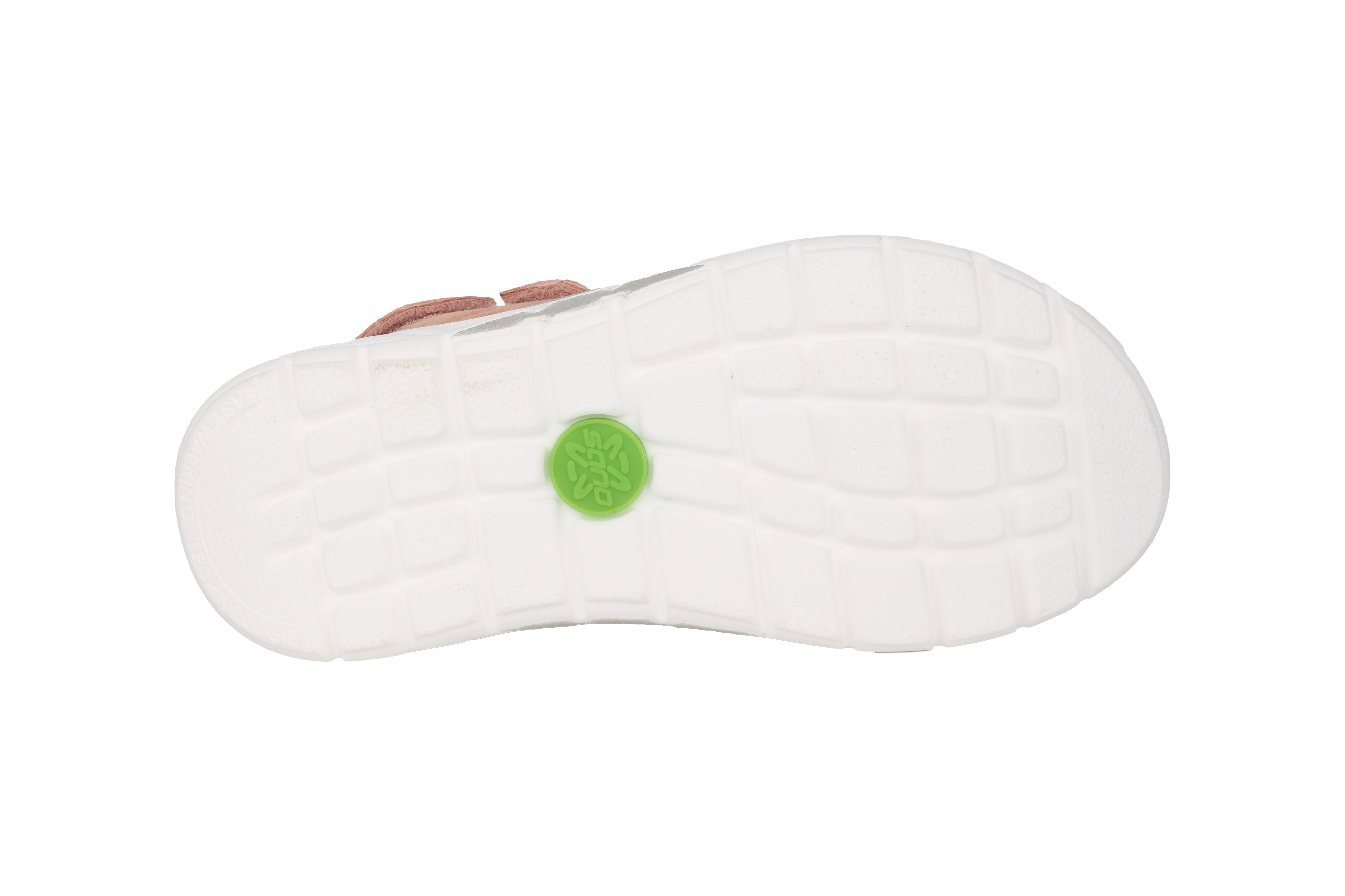 'Norine' women's rolling walking wide fit (H) sandal - orange