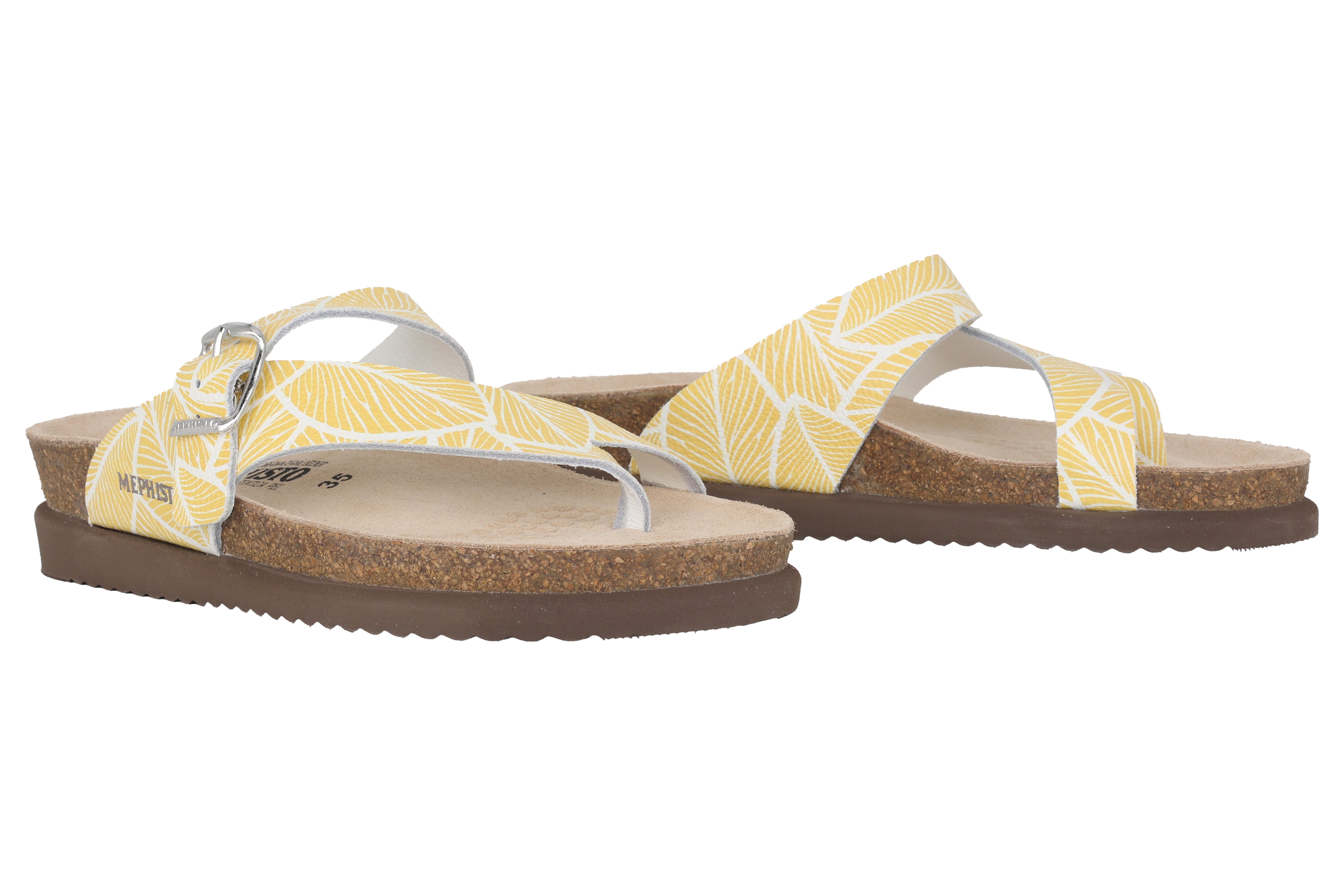'Helen' women's slide sandal - yellow