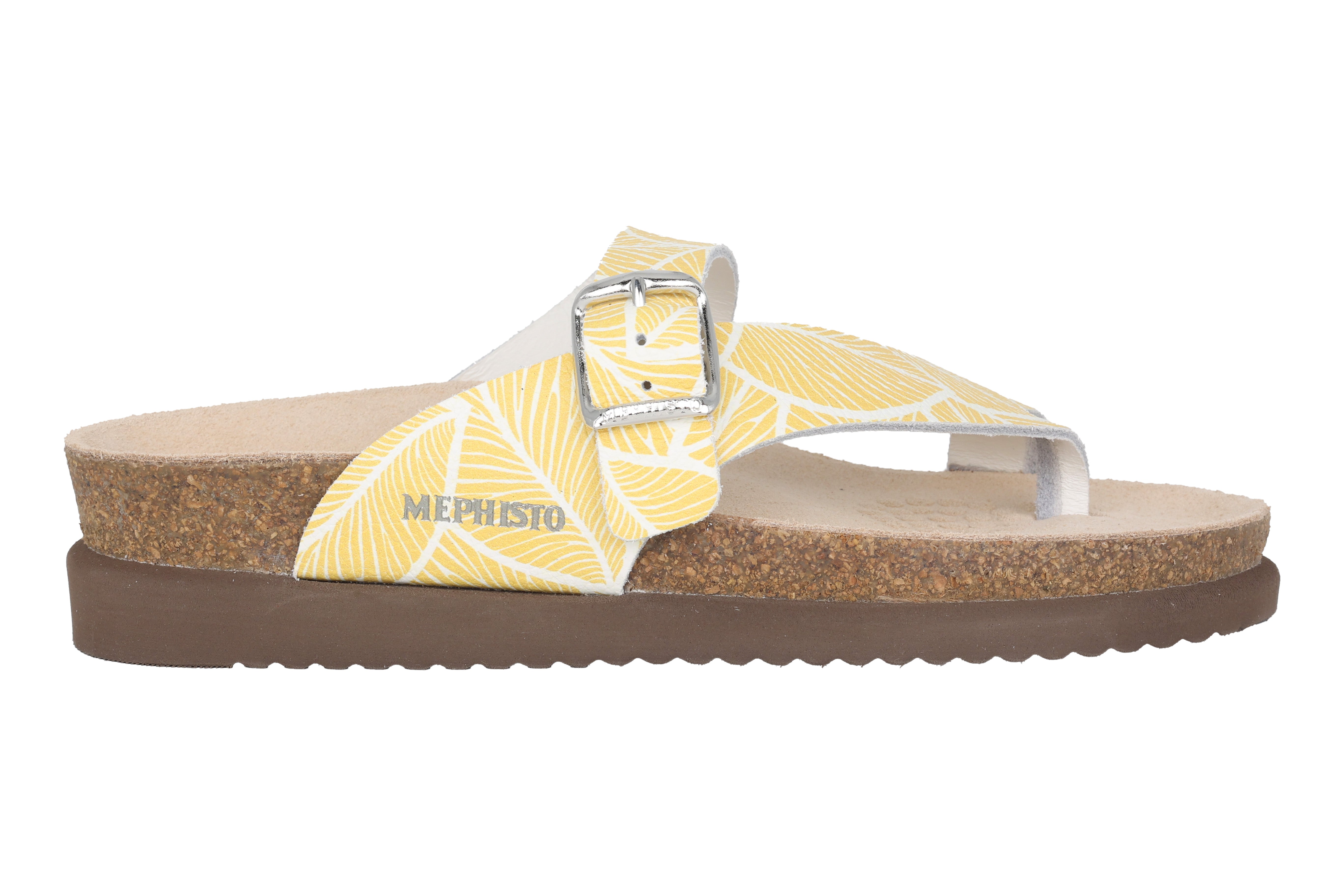 'Helen' women's slide sandal - yellow