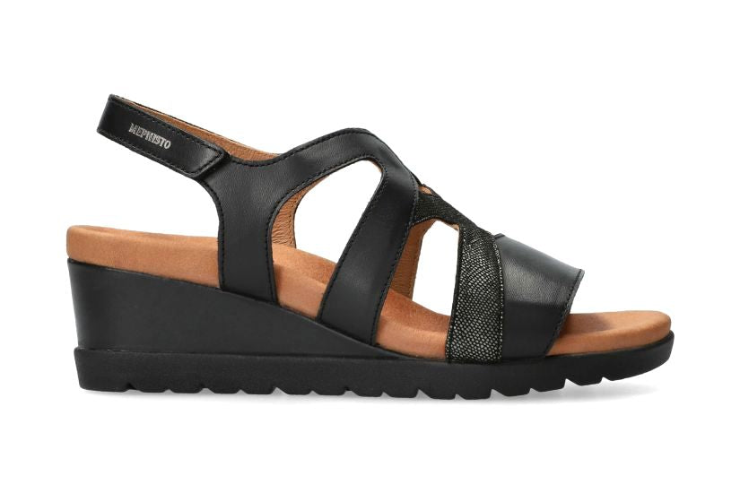 Keilsandalette 'Ynes' für Damen – Schwarz