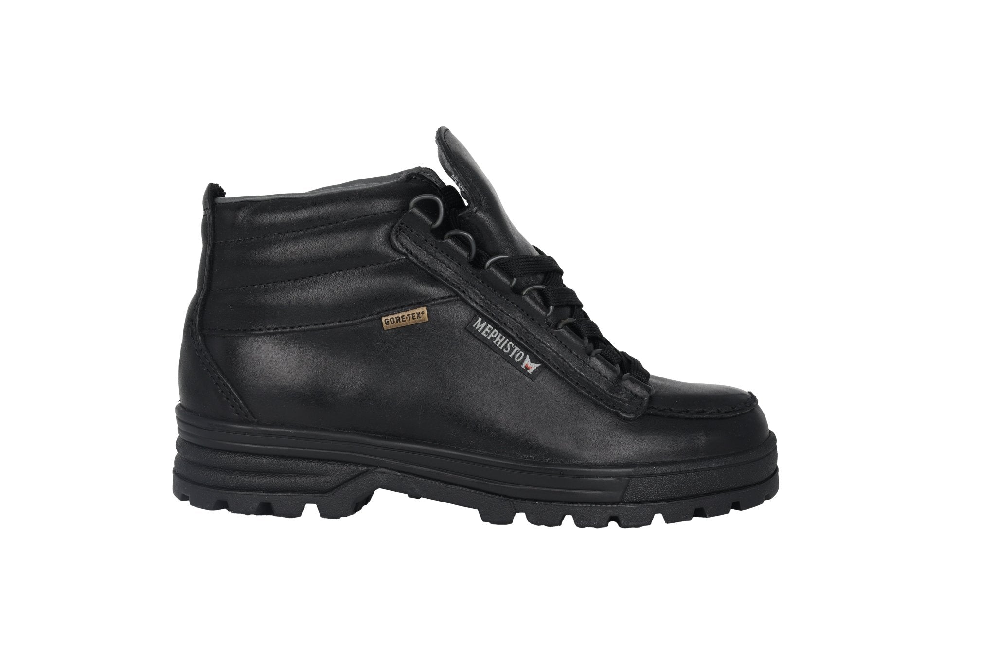 Mephisto Niki Black Leather Women's Waterproof Walking Boots