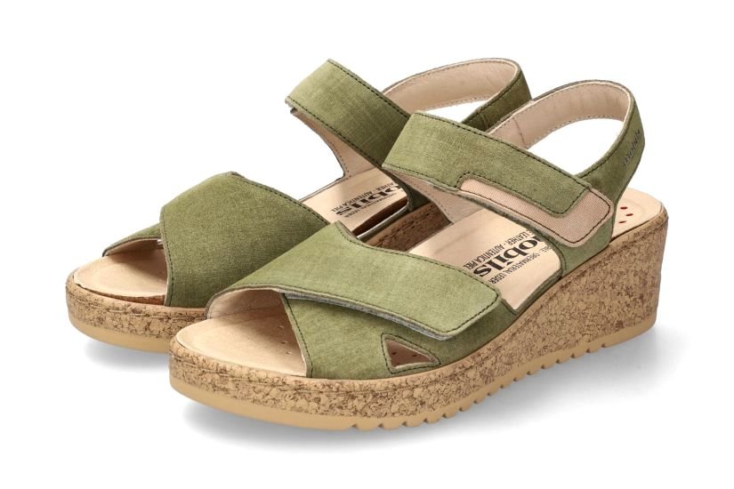 'Noor' women's sandal wide fit (H) - green - Chaplinshoes'Noor' women's sandal wide fit (H) - greenMephisto