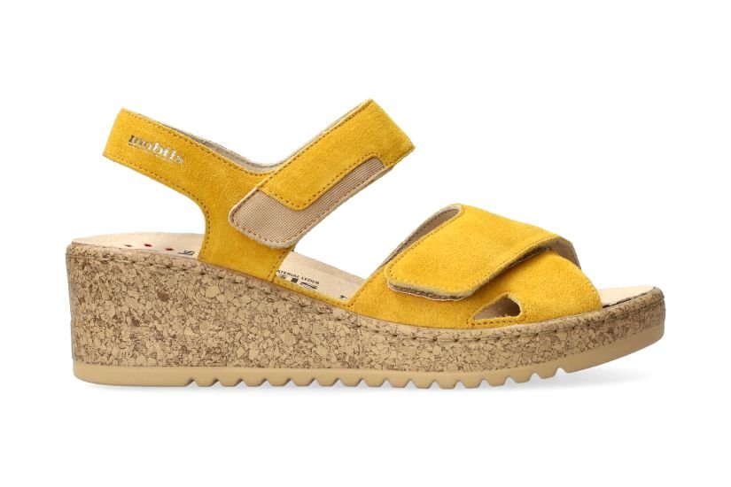 'Noor' women's sandal wide fit (H) - yellow - Chaplinshoes'Noor' women's sandal wide fit (H) - yellowMephisto