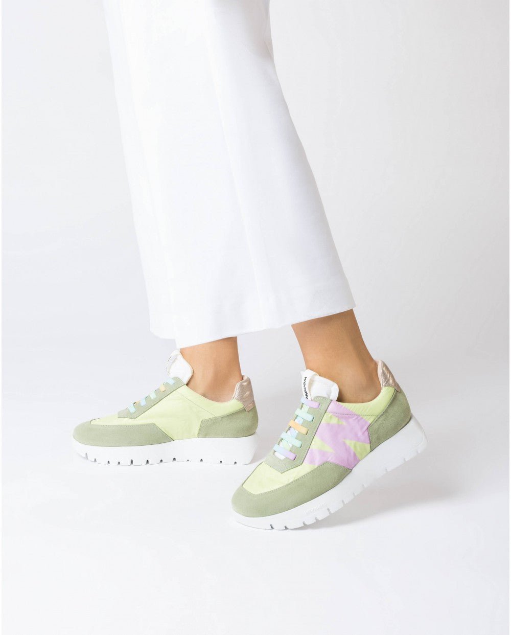 'Odisei' women's sneaker - green mix - Chaplinshoes'Odisei' women's sneaker - green mixWonders