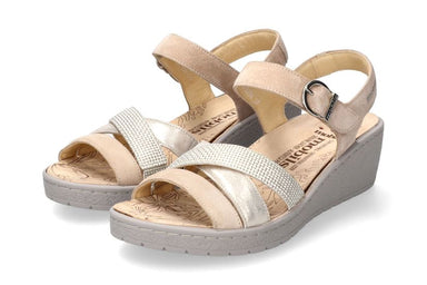 'Pietra' women's sandal wide fit (H) - Beige mix - Chaplinshoes'Pietra' women's sandal wide fit (H) - Beige mixMephisto