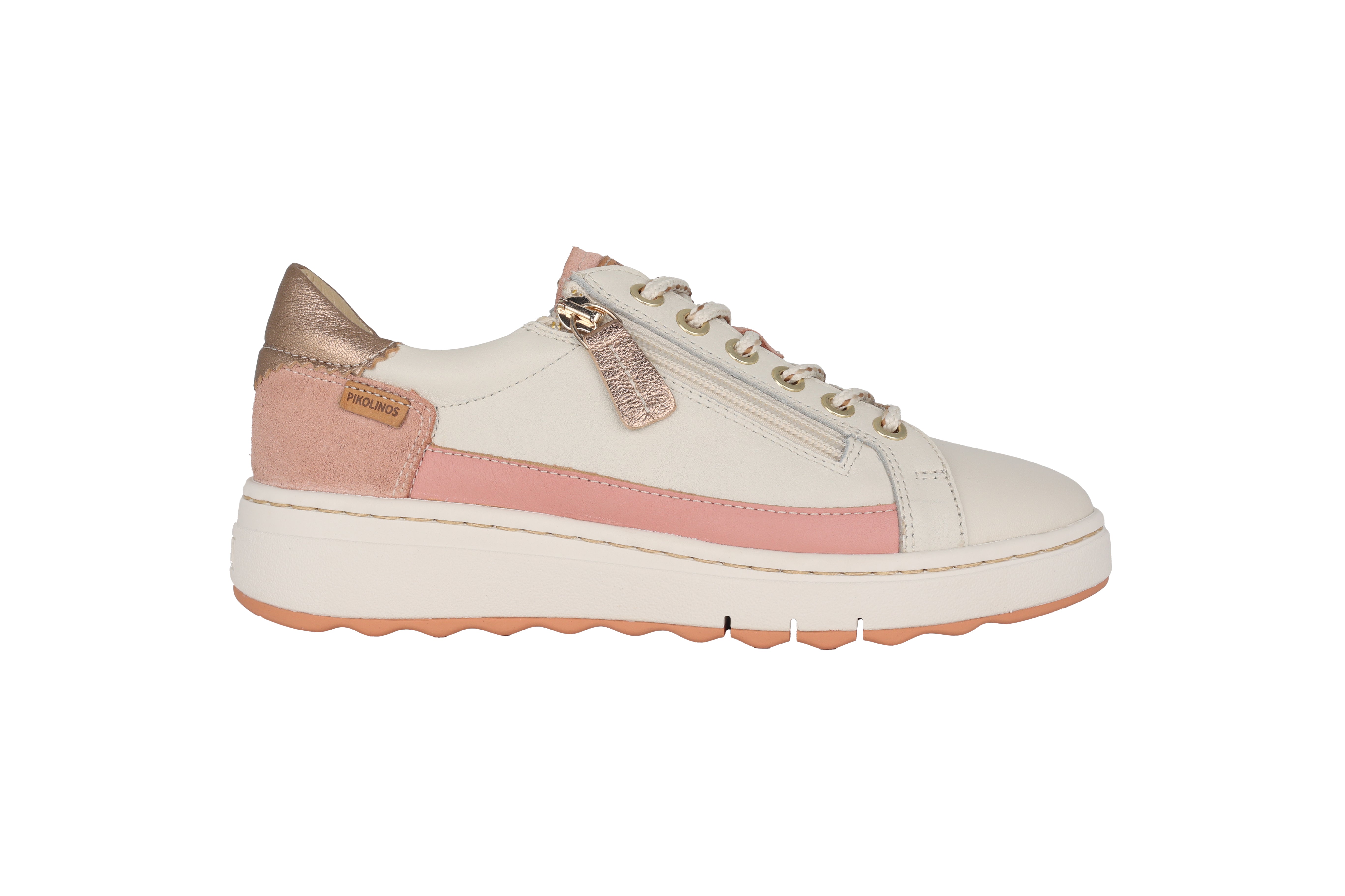 Damen-Schnürsneaker 'Arenas' - Weiß/Rosa