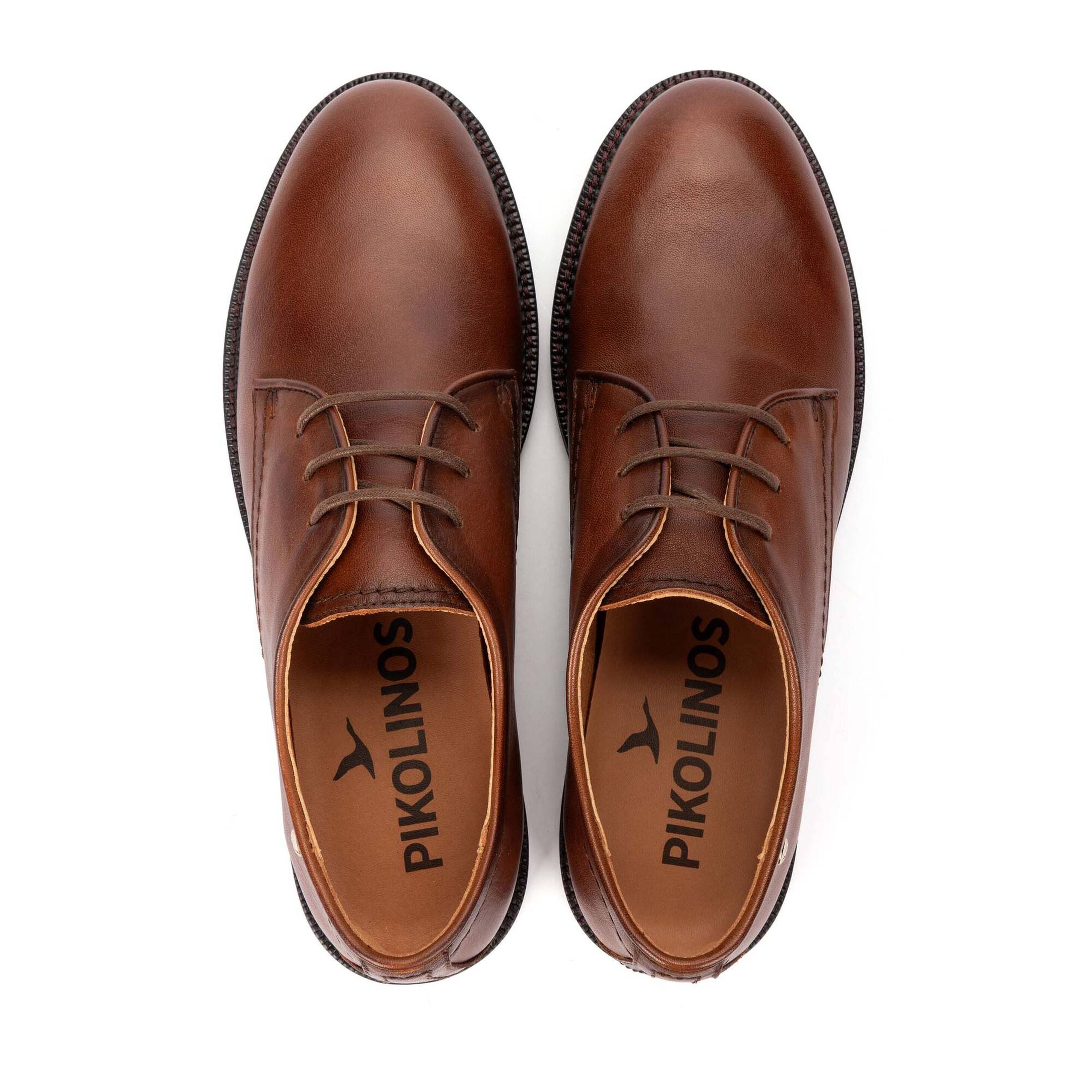 'Deva' women's leather lace-up shoes - brown