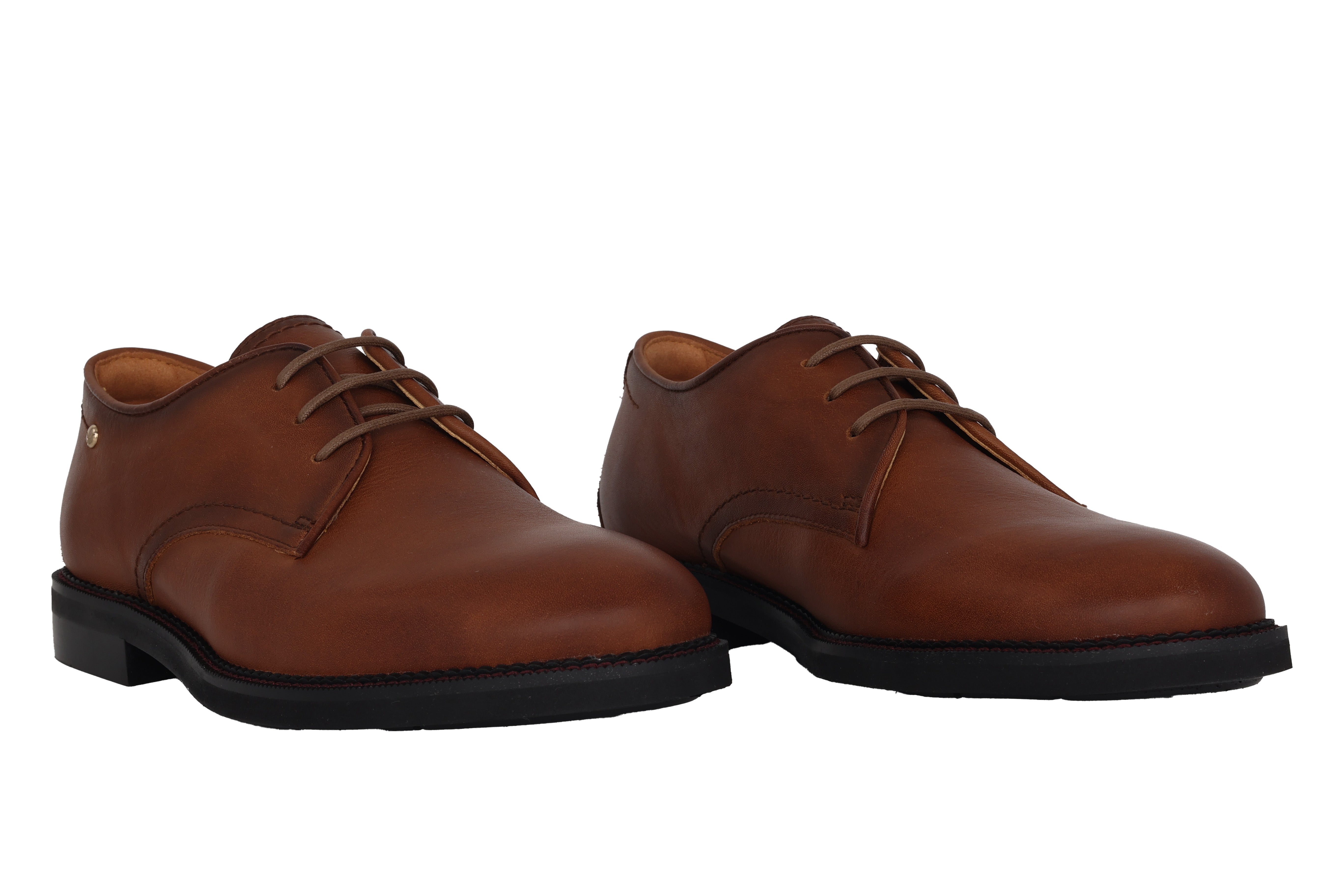 'Deva' women's leather lace-up shoes - brown