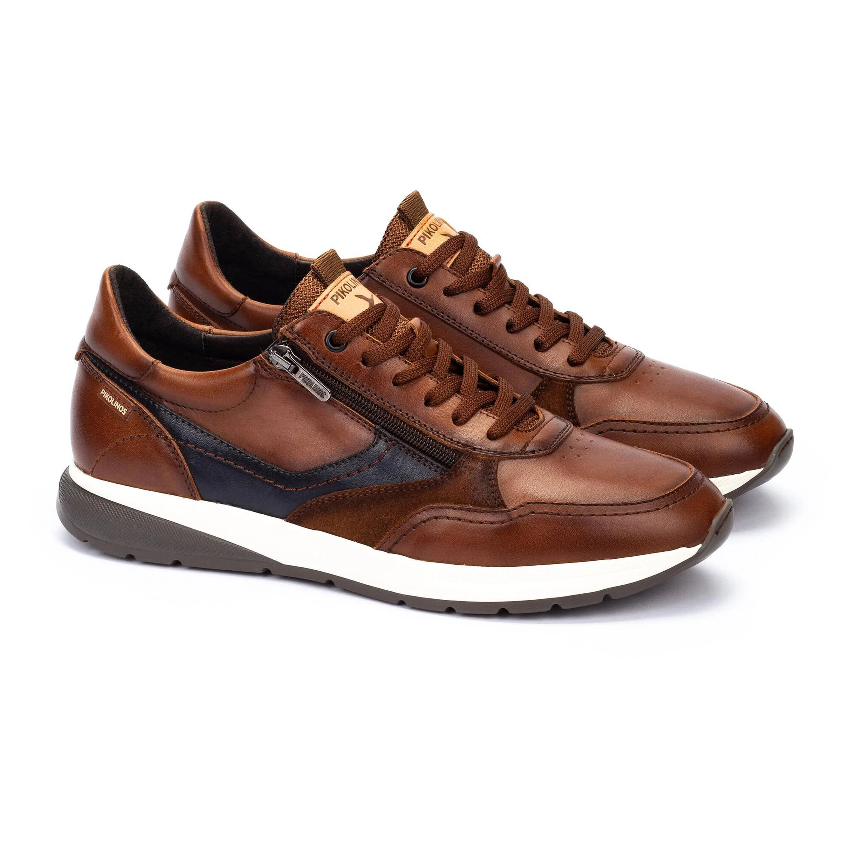 'Getafe' men's lace-sip sneaker shoe - Brown