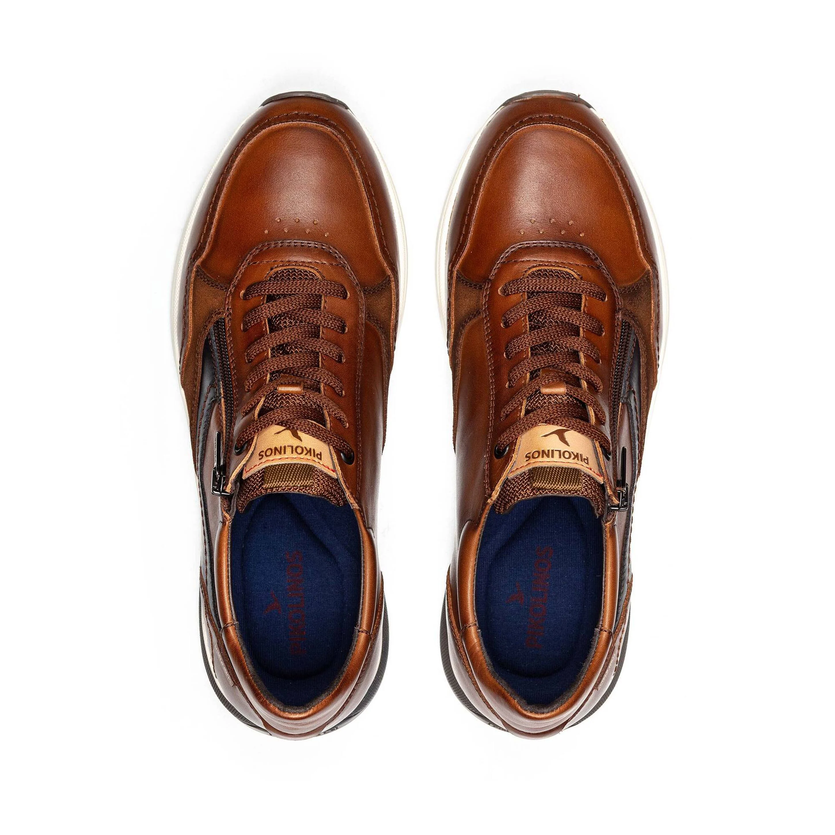 'Getafe' men's lace-sip sneaker shoe - Brown