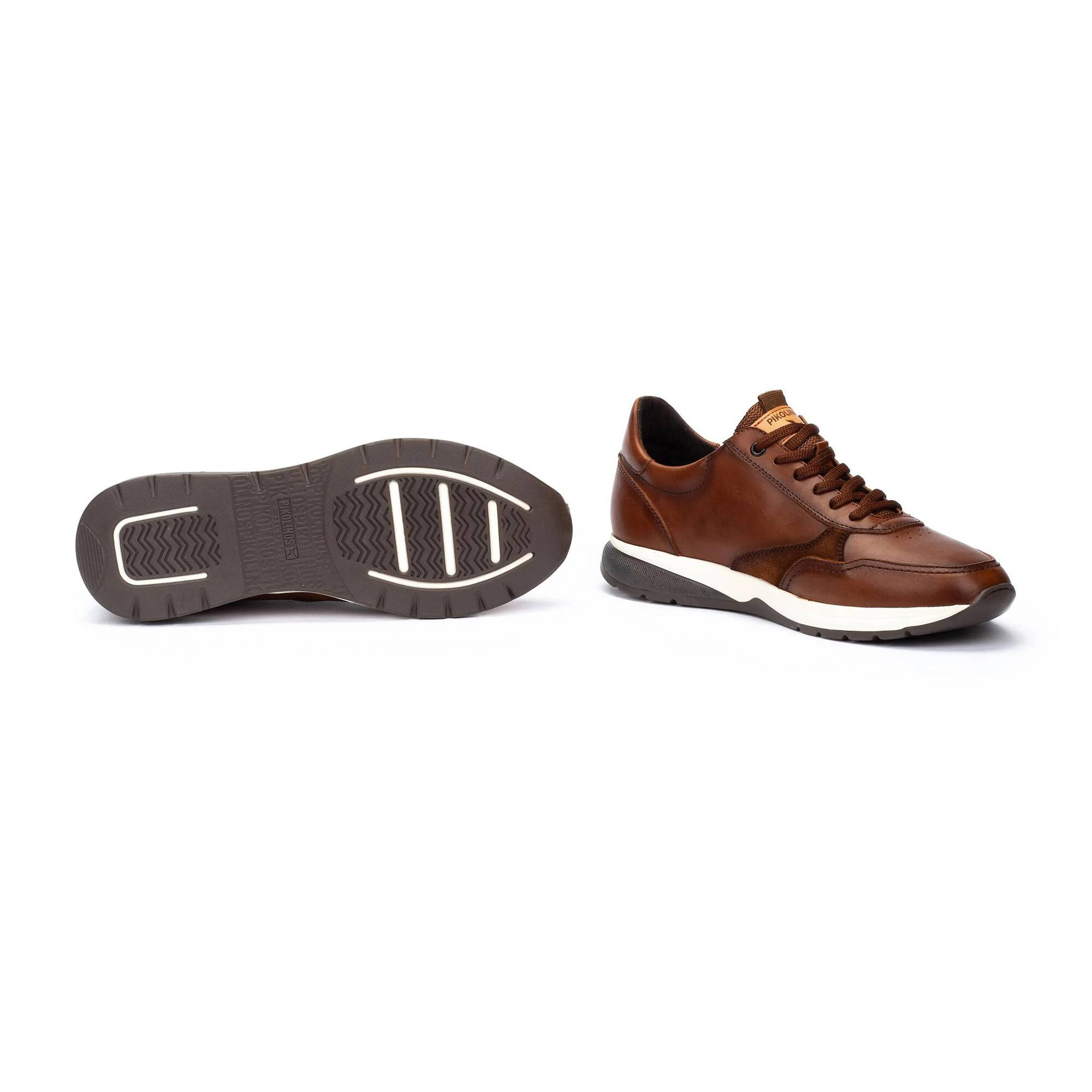 'Getafe' men's lace-sip sneaker shoe - Brown