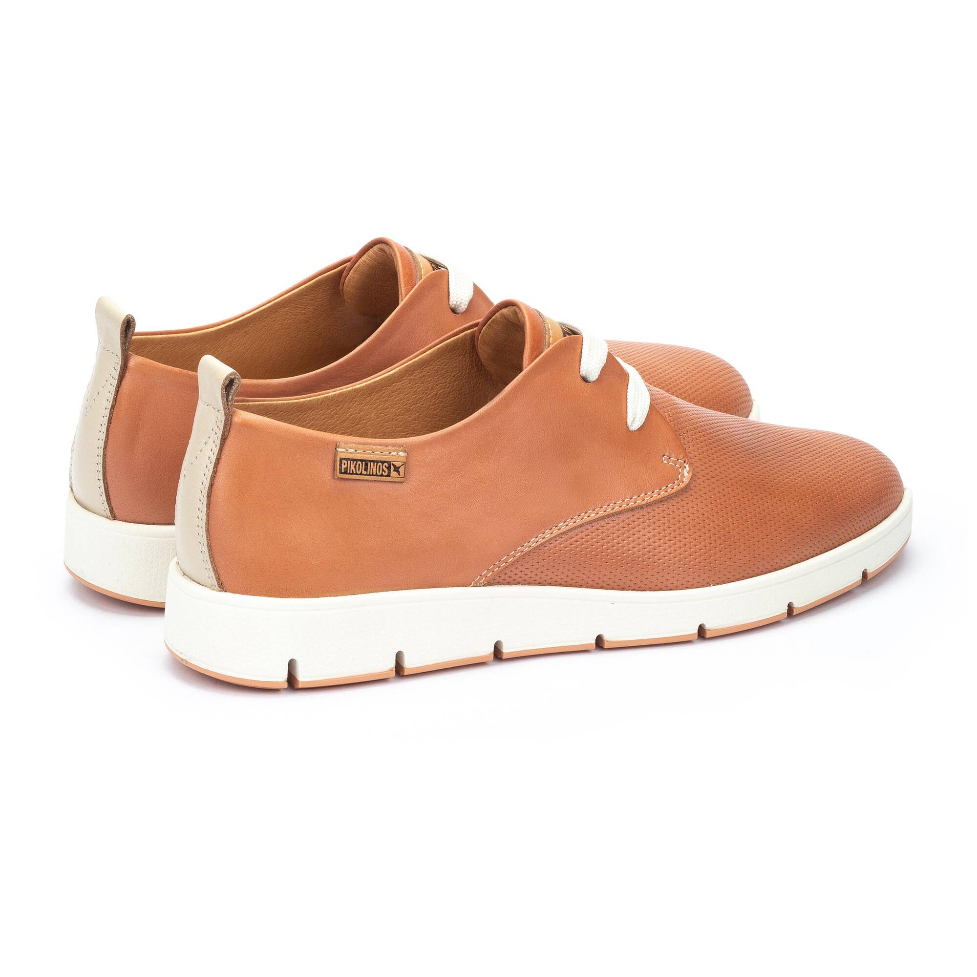 'Madrid' women's lace-up shoes - Light brown