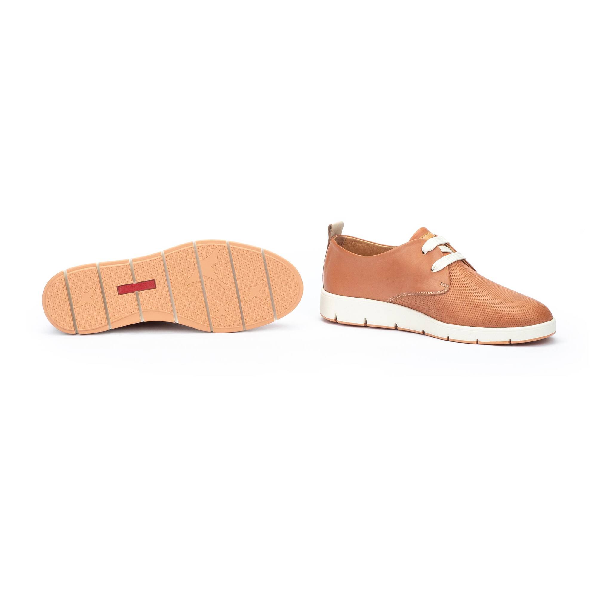 'Madrid' women's lace-up shoes - Light brown