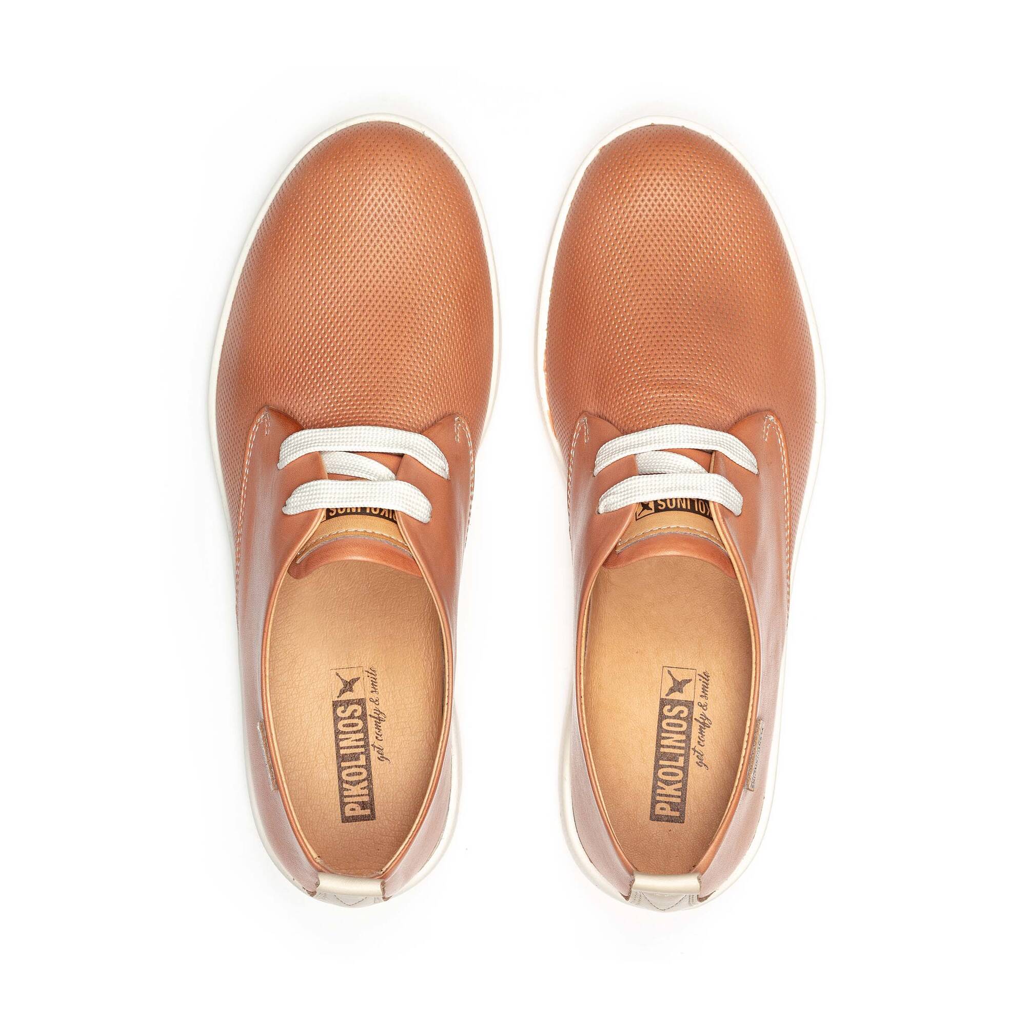 'Madrid' women's lace-up shoes - Light brown