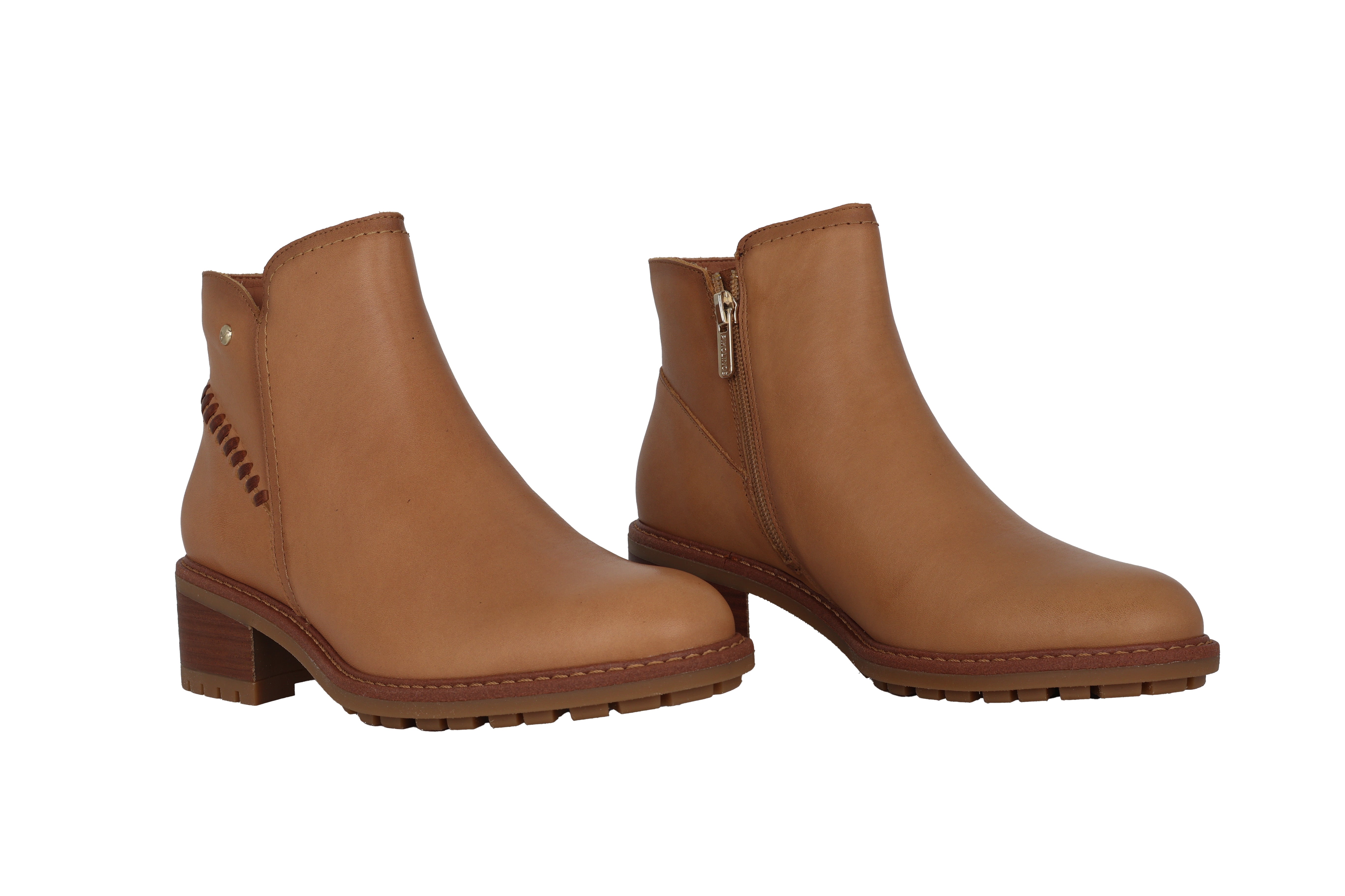 'Medina' women's zipper ankle boot - Brown