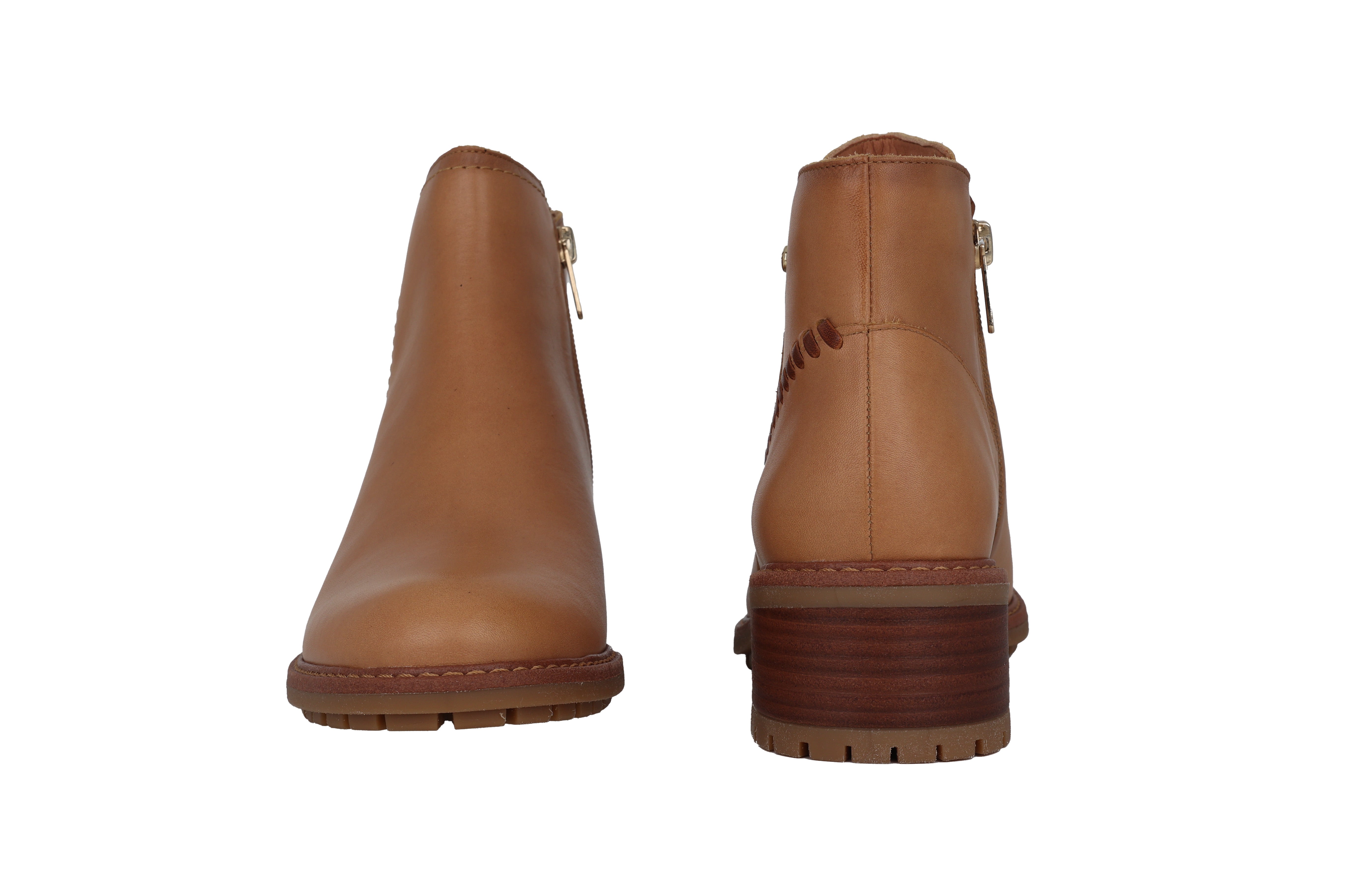 'Medina' women's zipper ankle boot - Brown