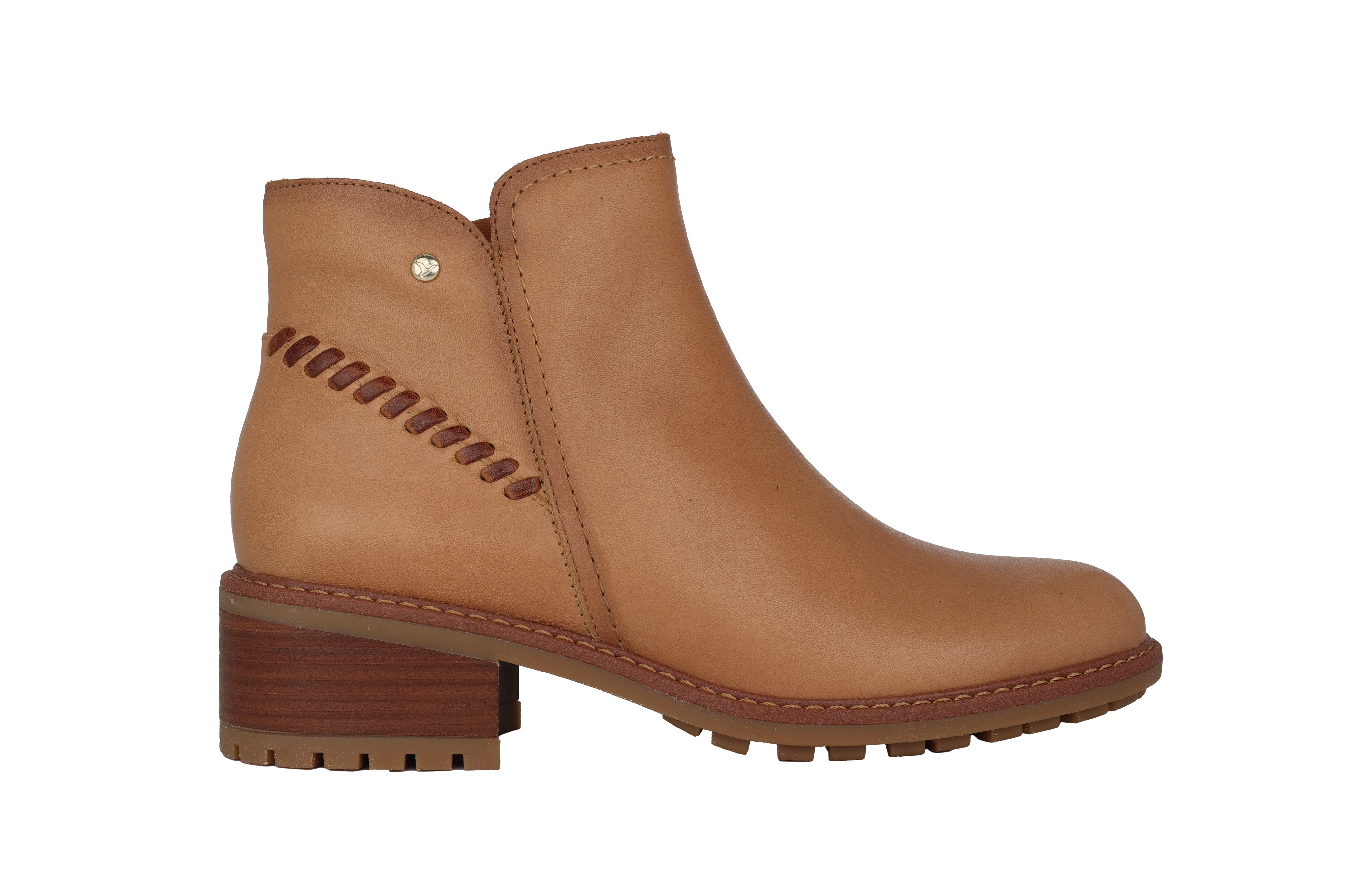 'Medina' women's zipper ankle boot - Brown