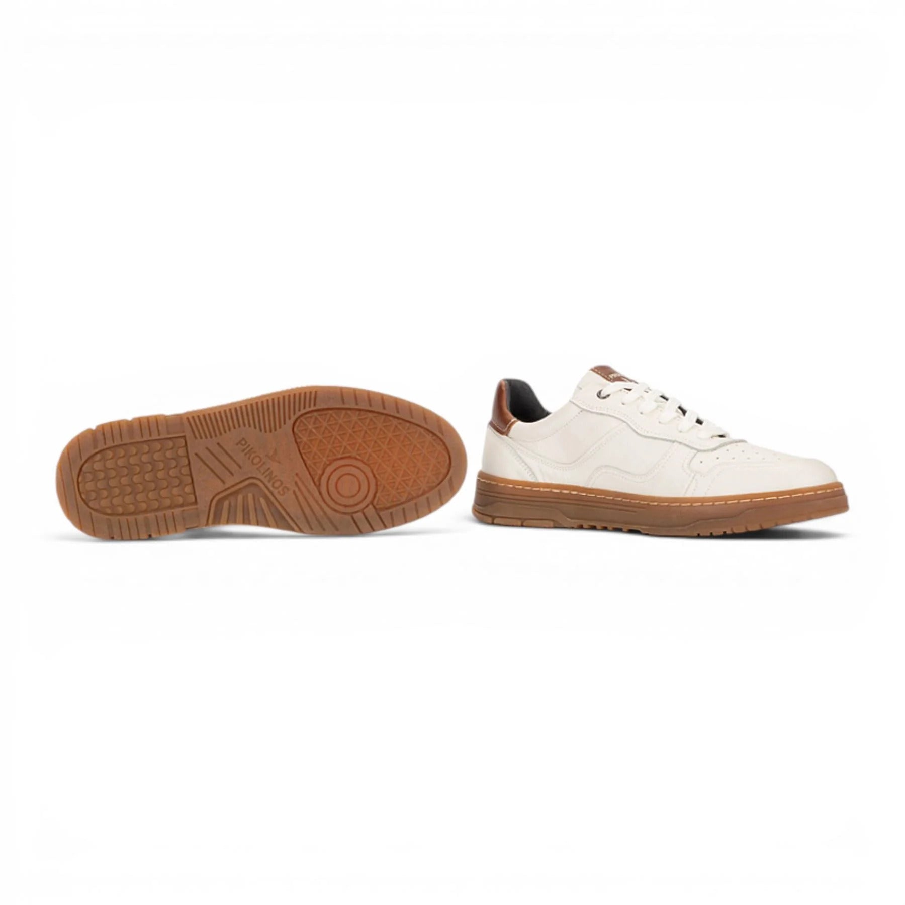 'Salinas' men's leather sneaker -  off white