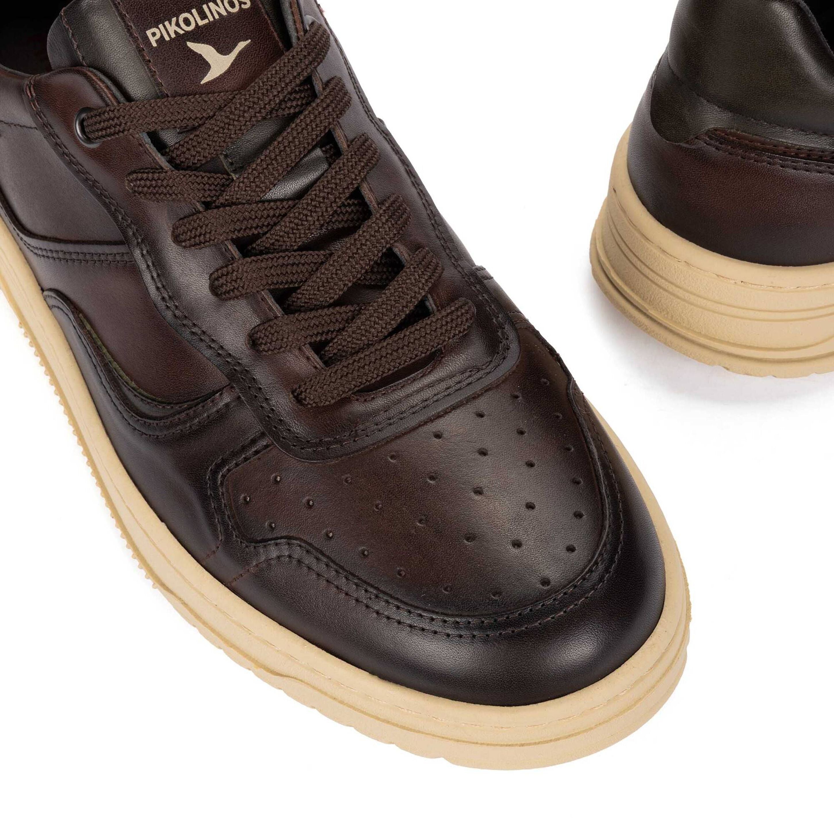 'Salinas' men's leather sneaker - brown