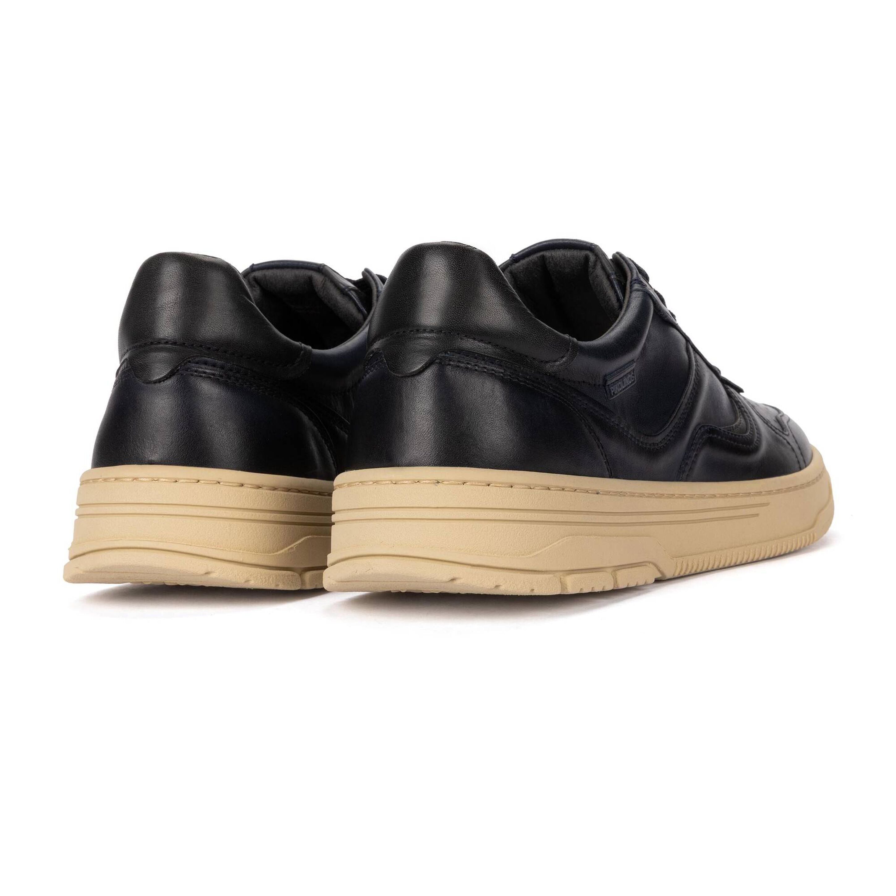 'Salinas' men's leather sneaker - dark blue