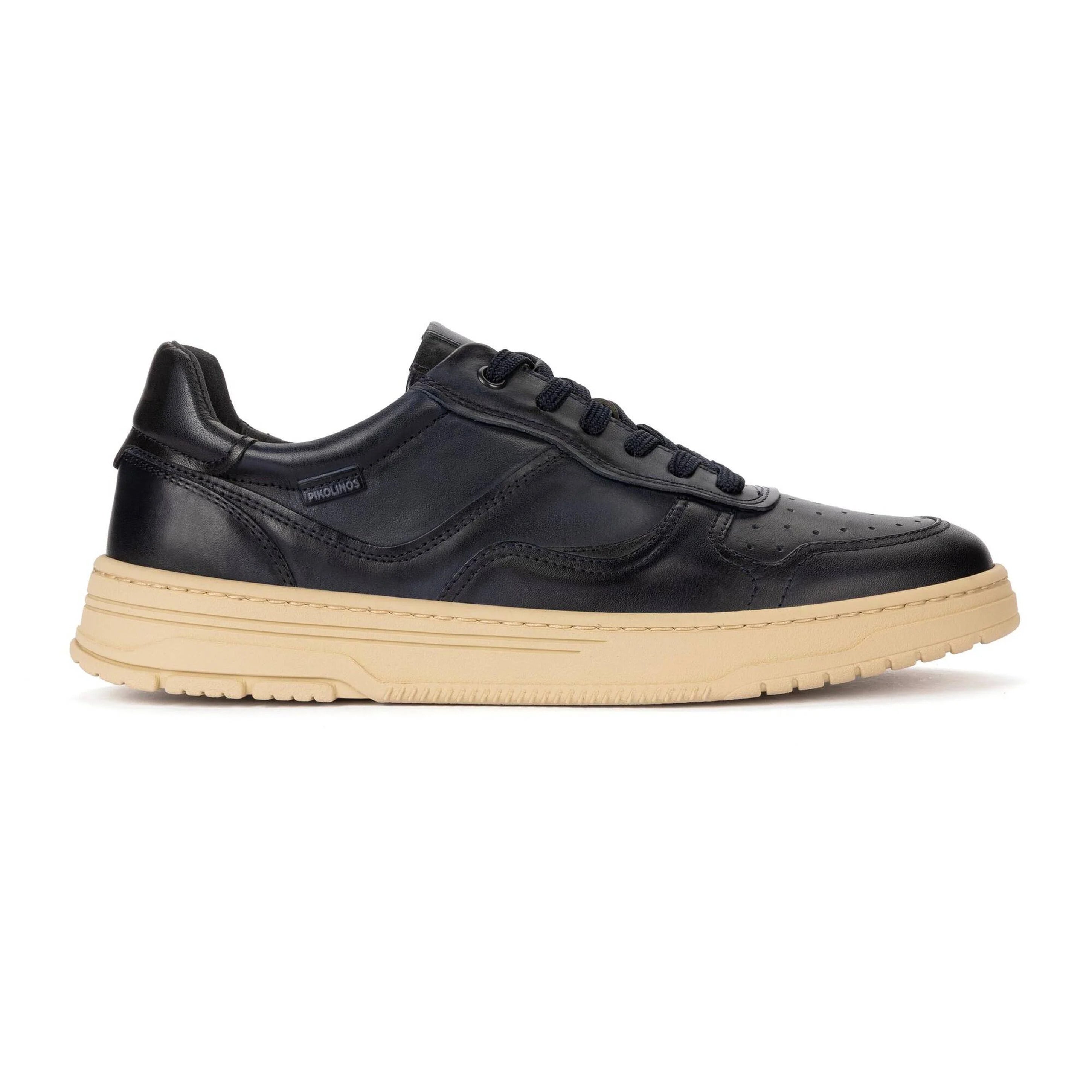 'Salinas' men's leather sneaker - dark blue