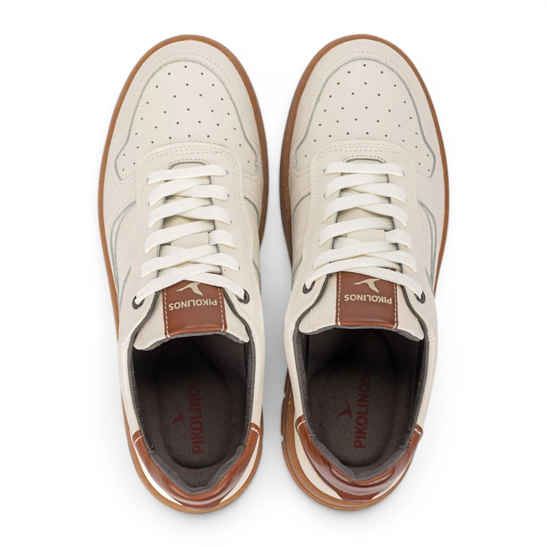 'Salinas' men's leather sneaker -  off white