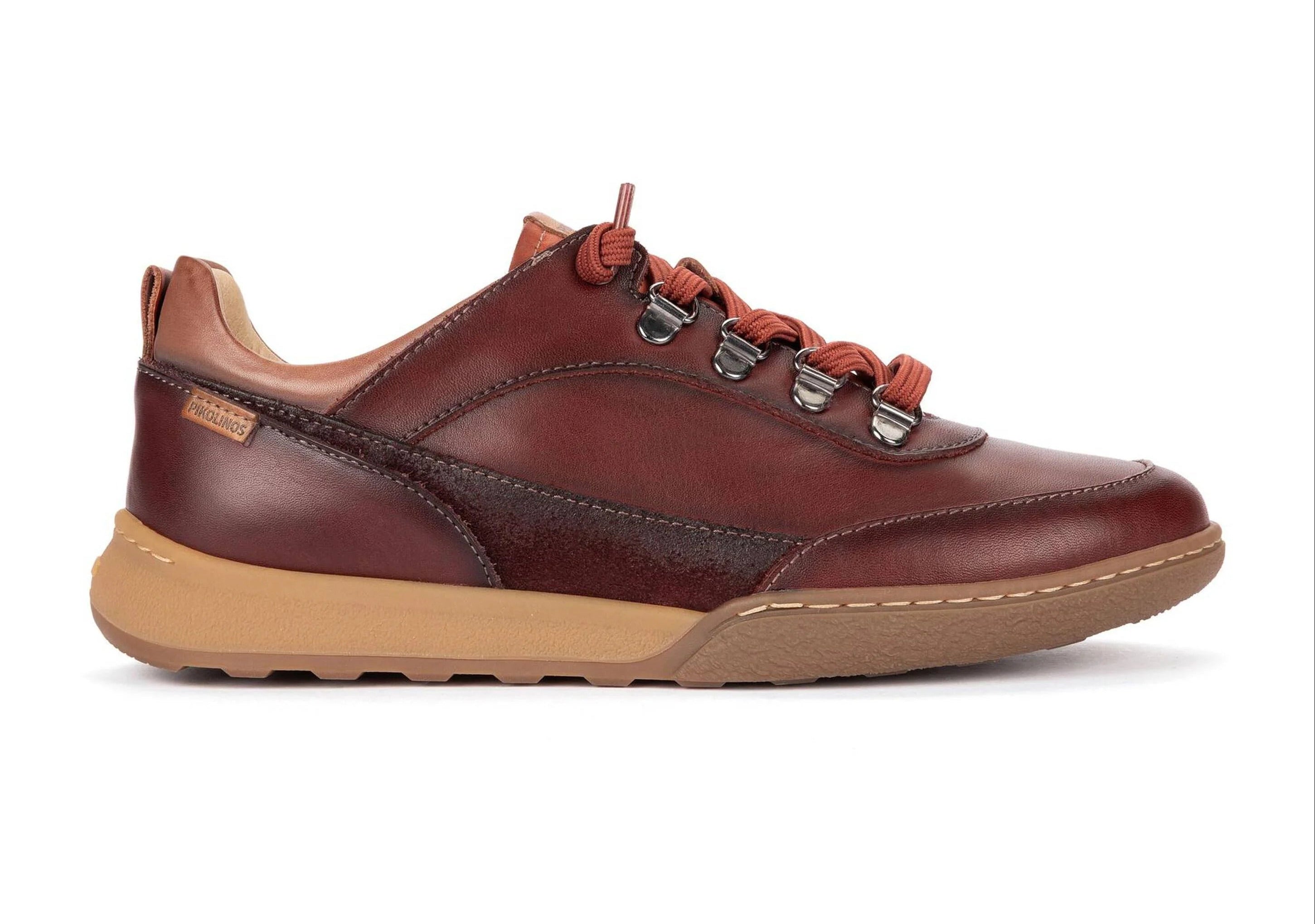 'Viana' women's leather sneaker - red