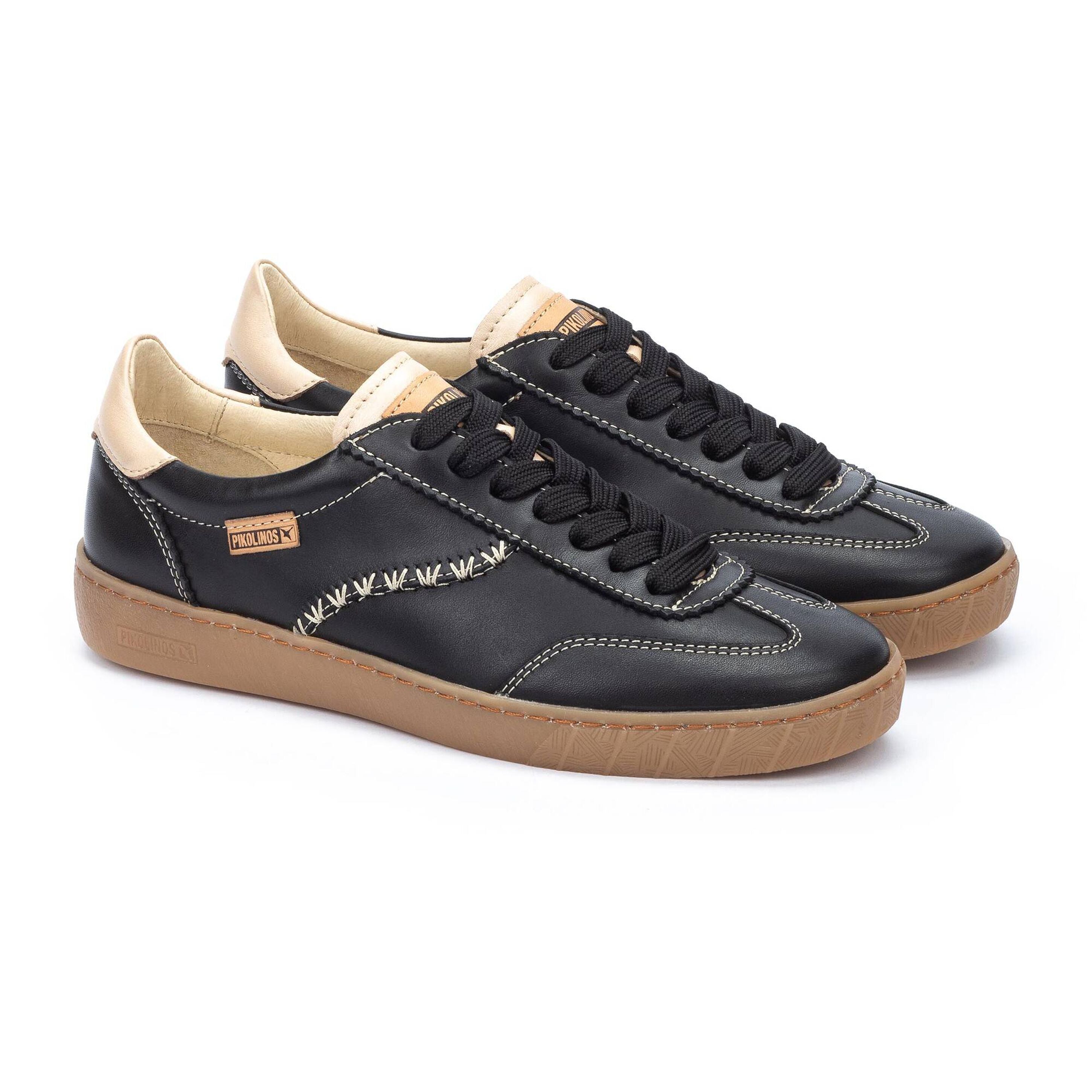 'Lanzarote' women's lace-up sneaker shoe - Black
