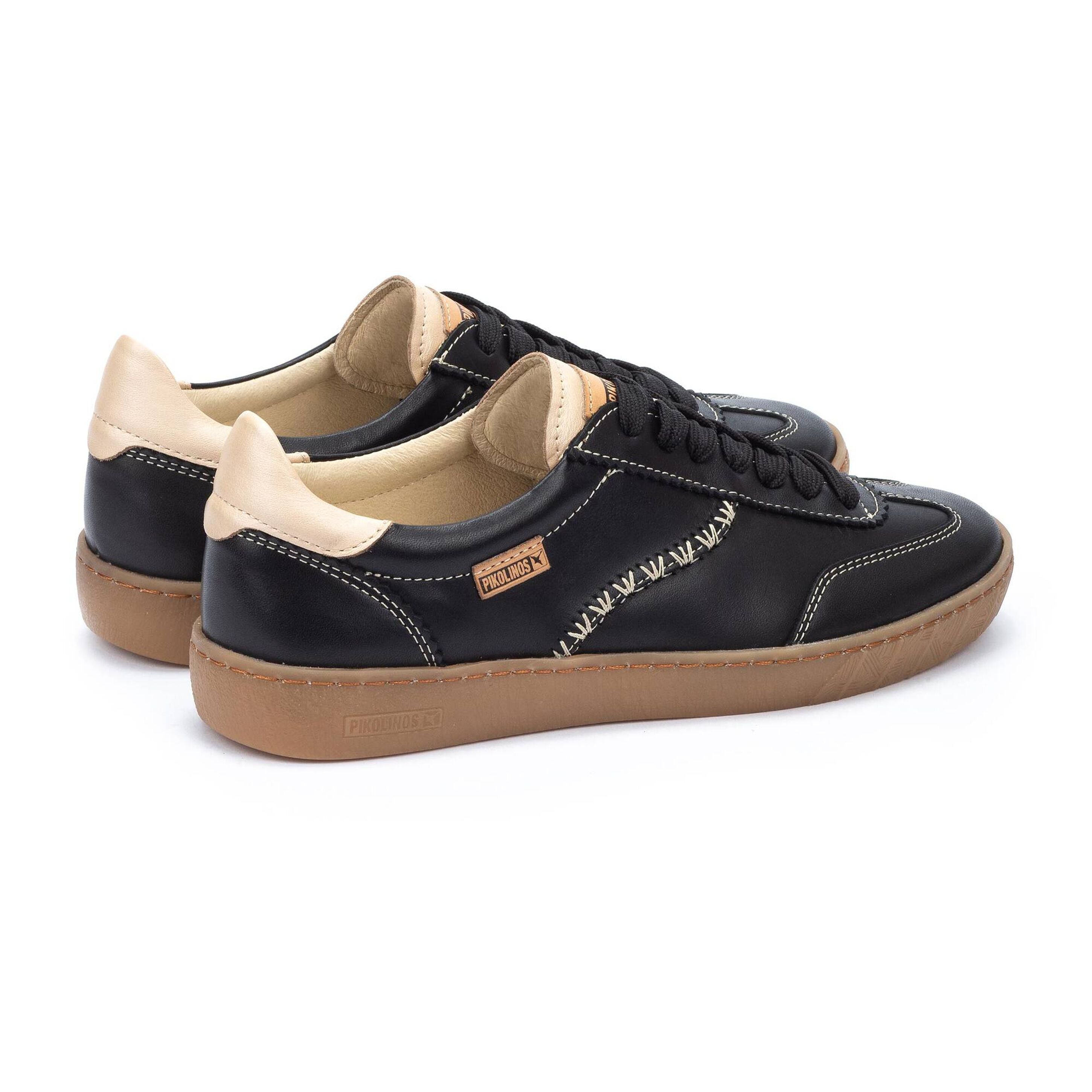 'Lanzarote' women's lace-up sneaker shoe - Black