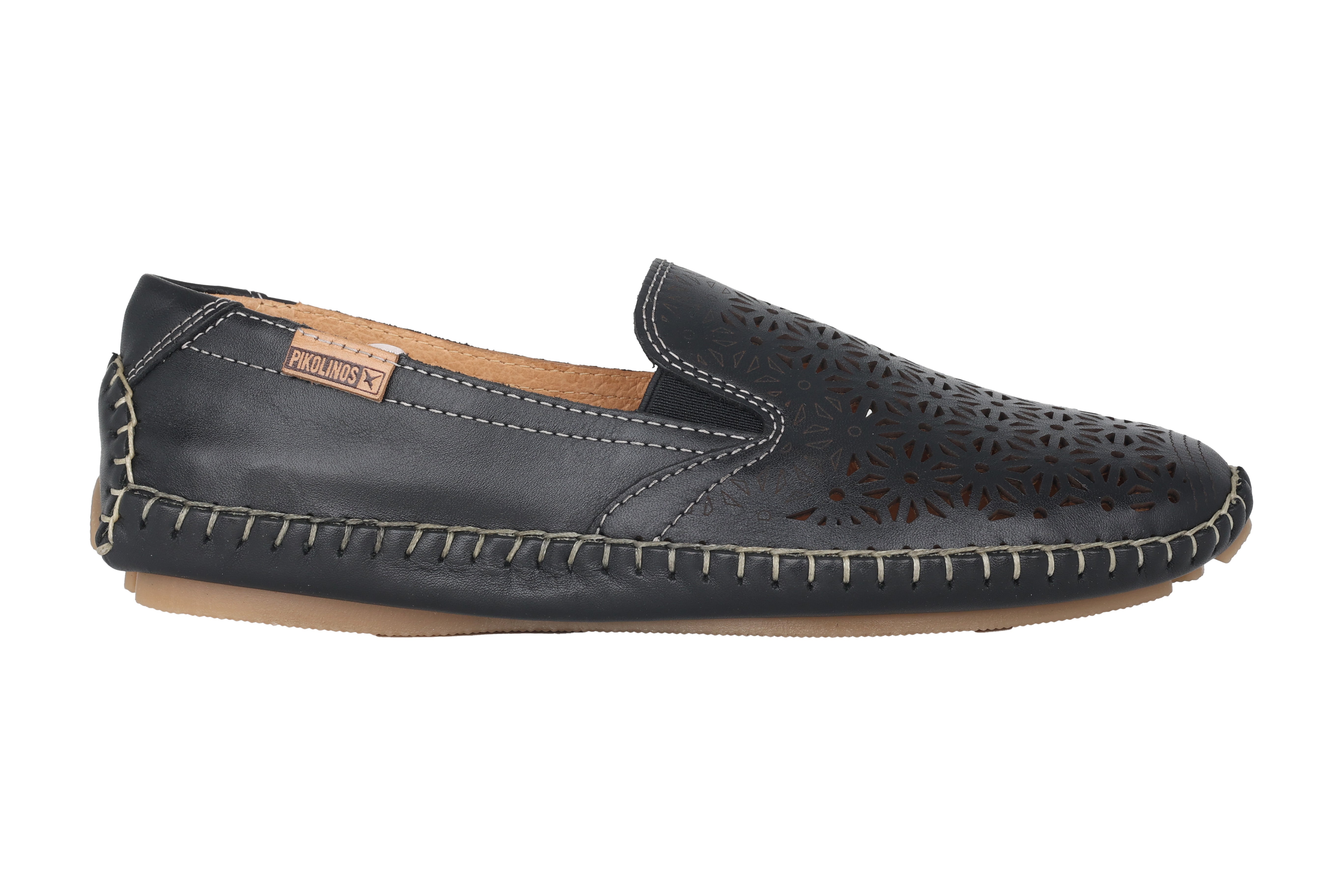 'Jerez' women's perforated summer loafer - black