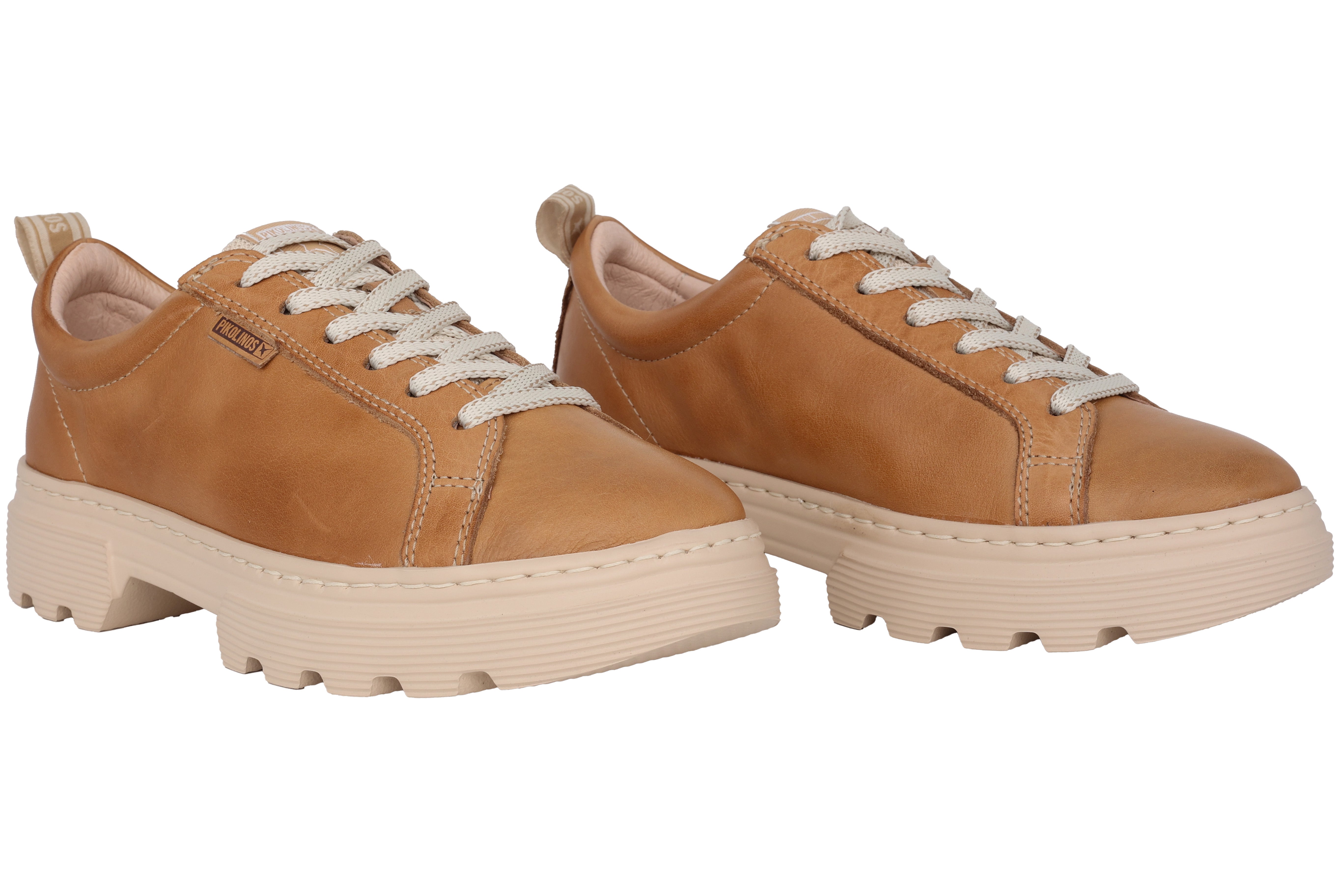 'Asturias' women's lace-up sneaker - Brown