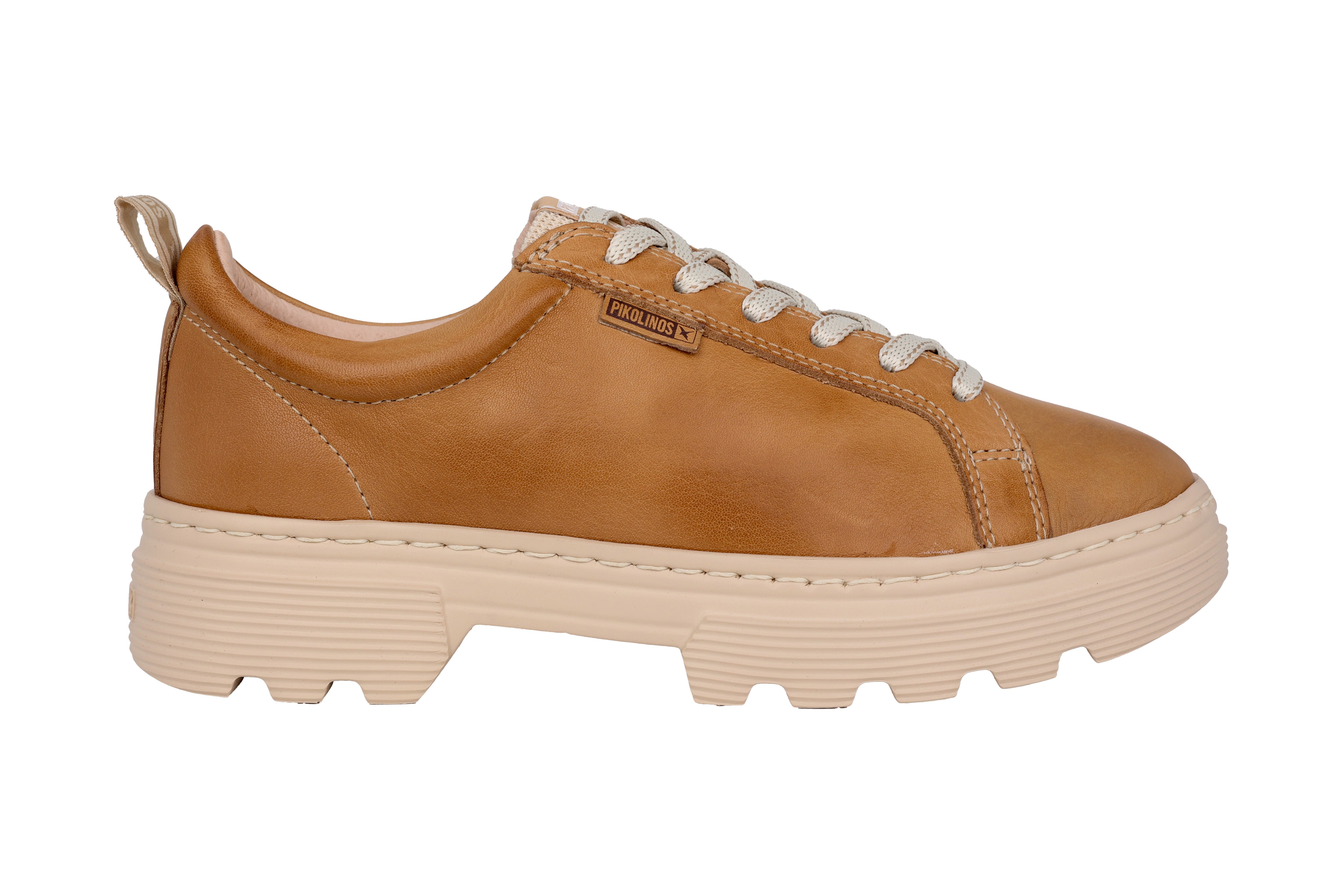 'Asturias' women's lace-up sneaker - Brown