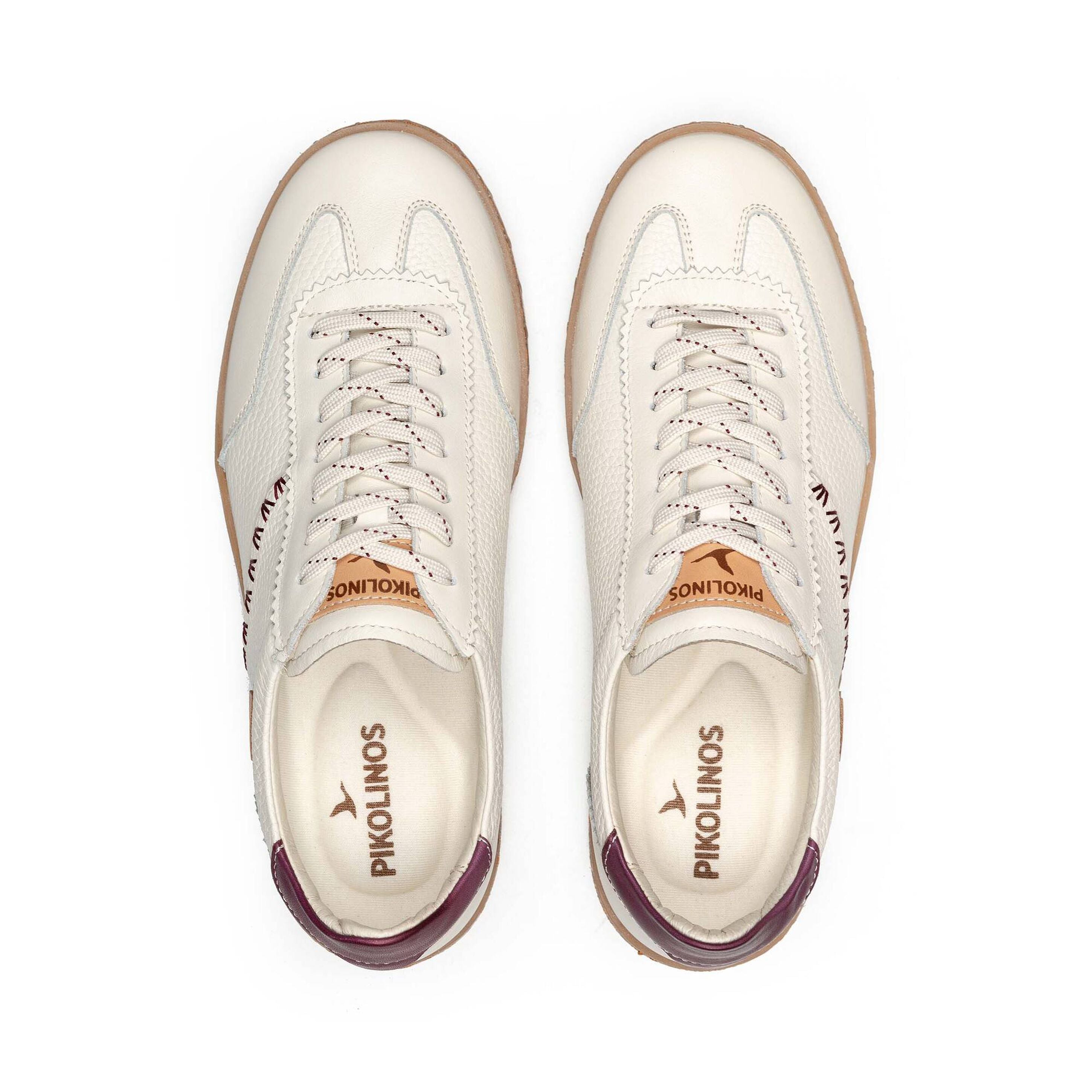 'Lanzarote' women's lace-up sneaker shoes- Off White