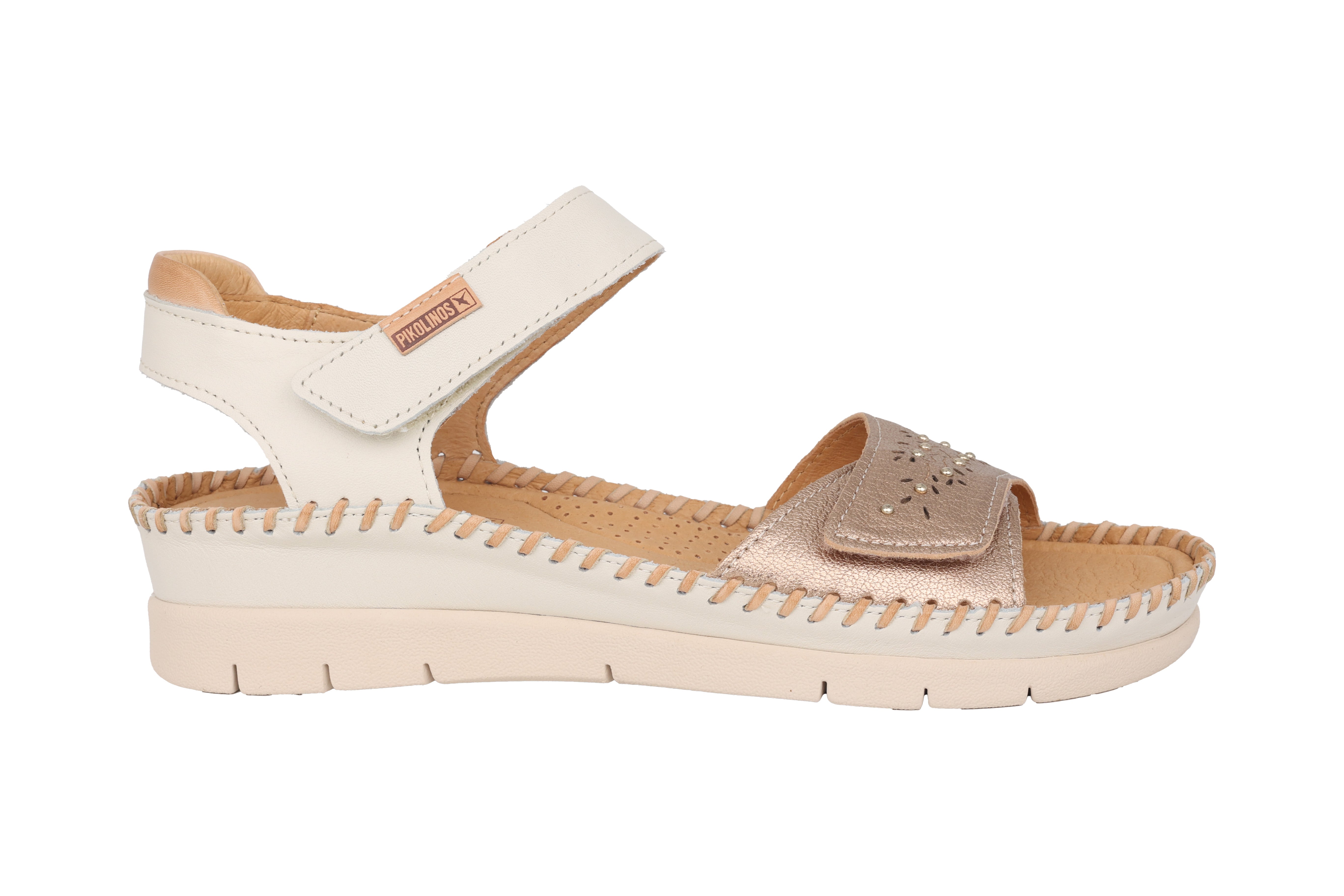 'Altea' women's sandal - gold white