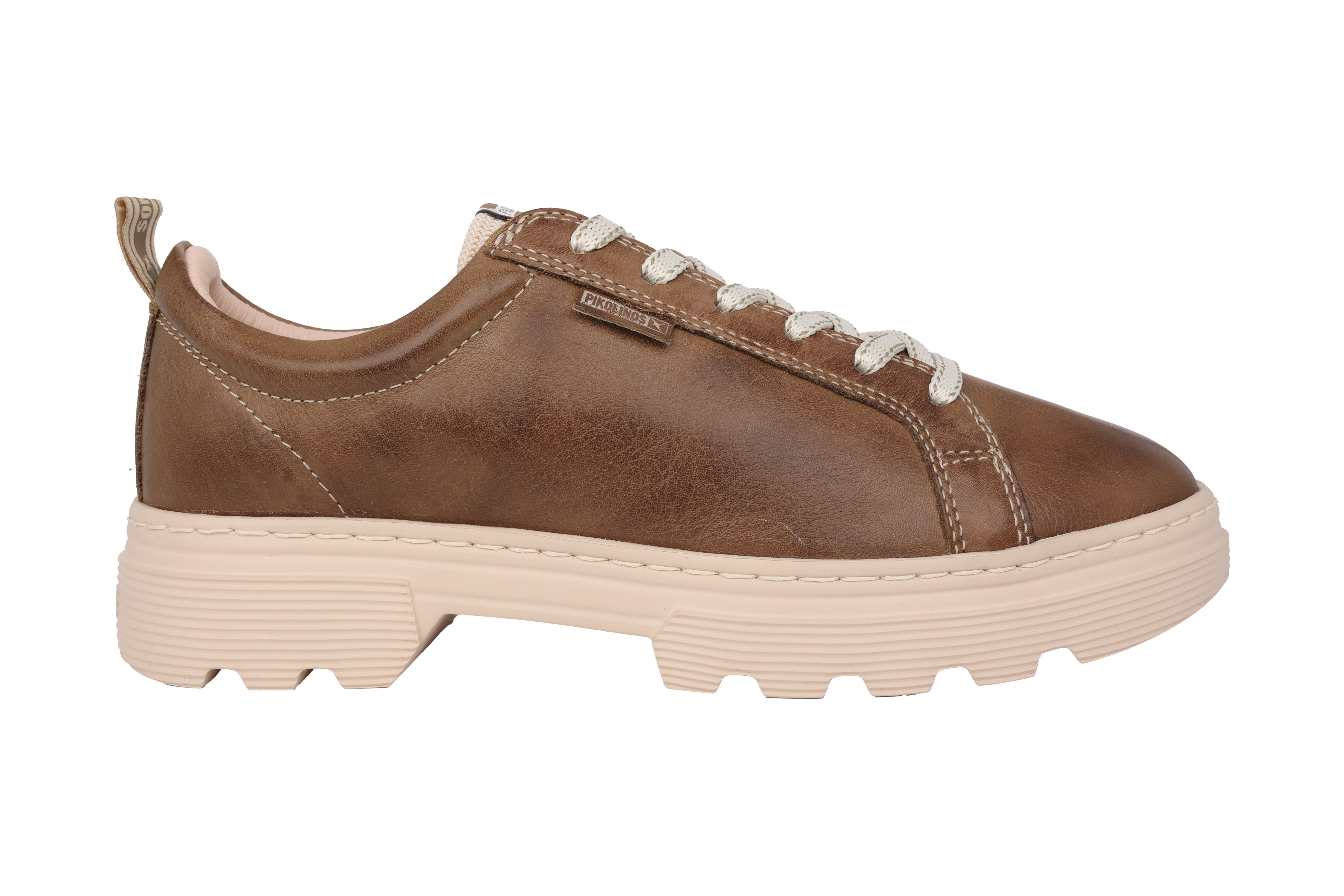 'Asturias' women's lace-up sneaker - Olive green