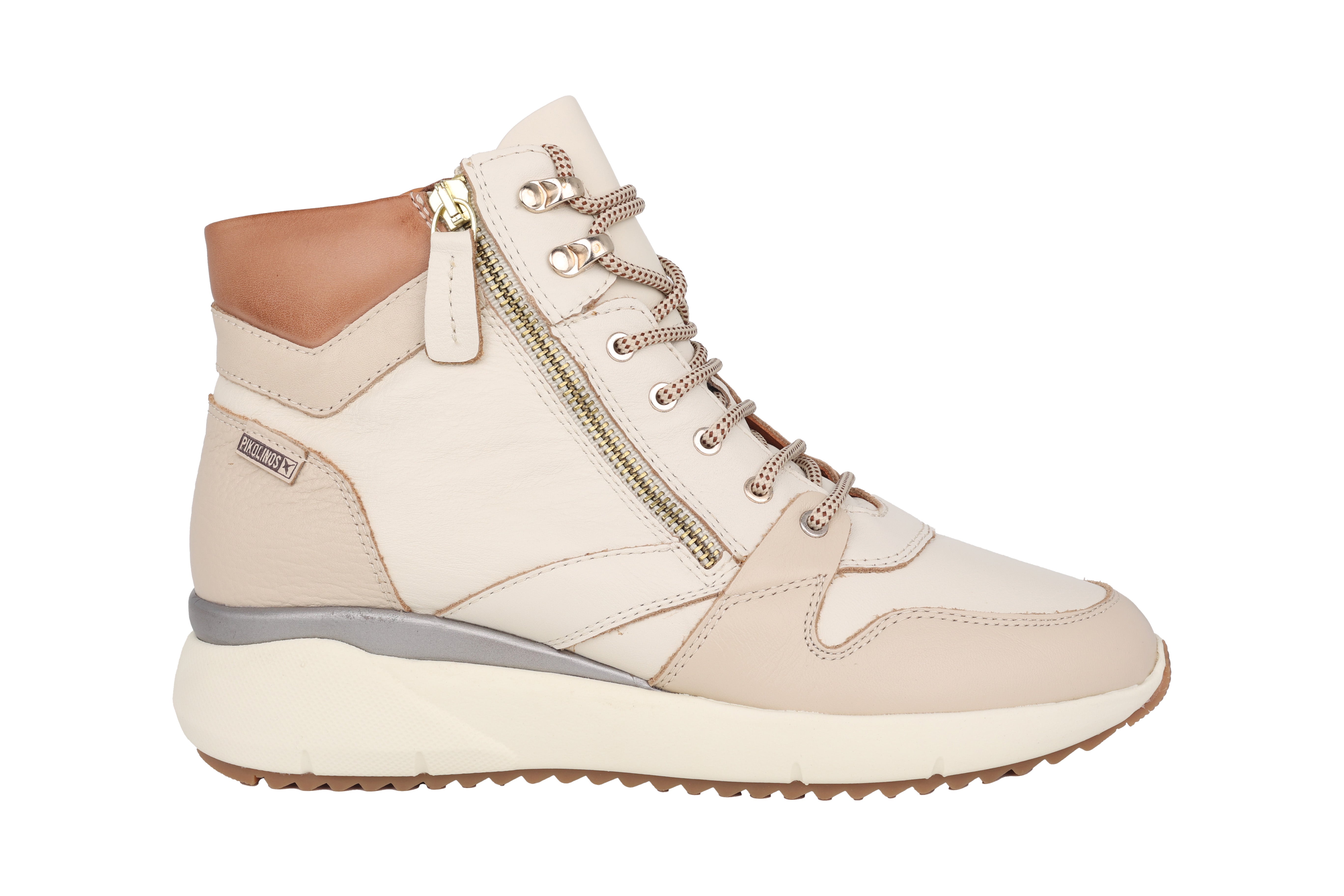 'Sella' women's lace-up boot - Off white