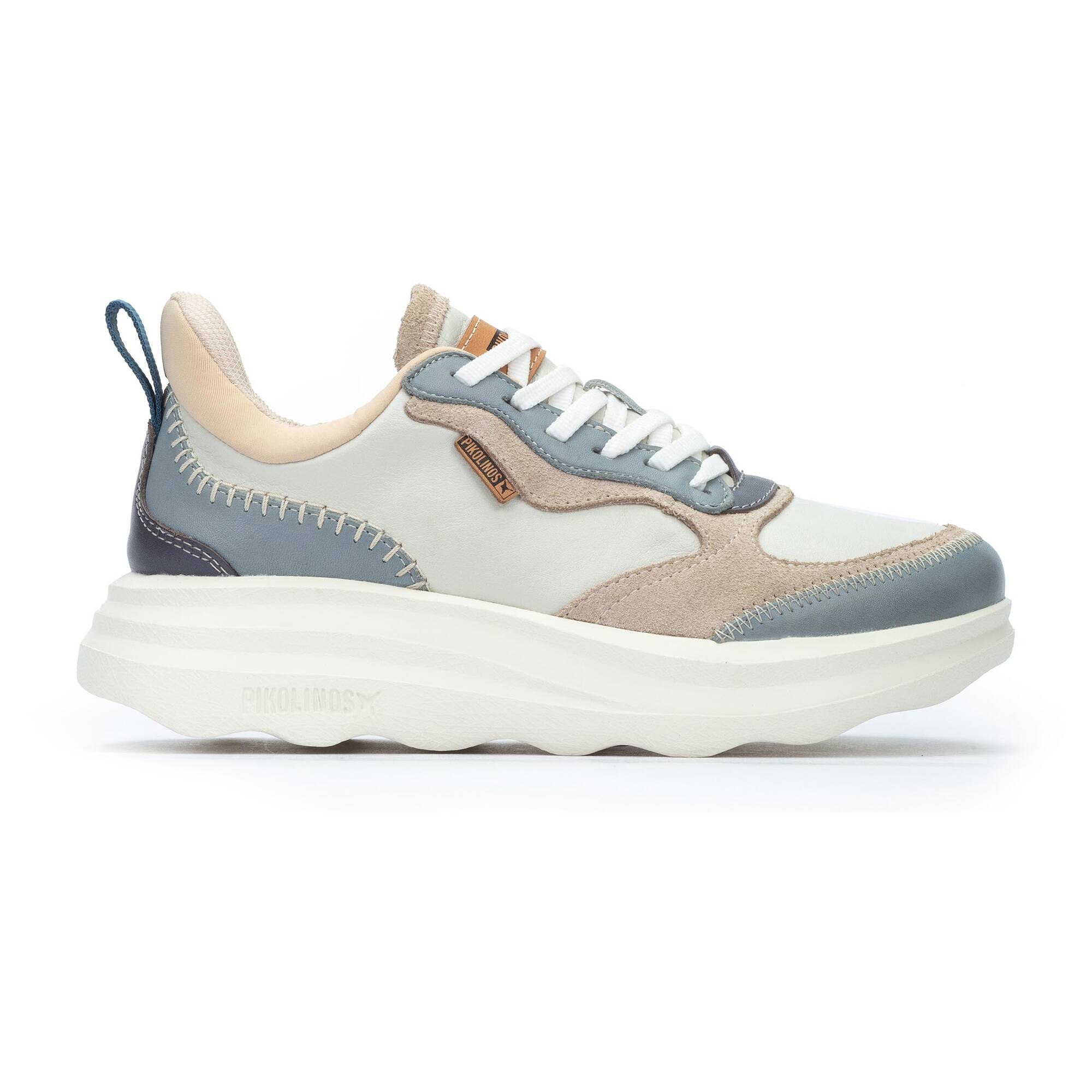 'Zahara' women's lace-up sneaker shoes - blue