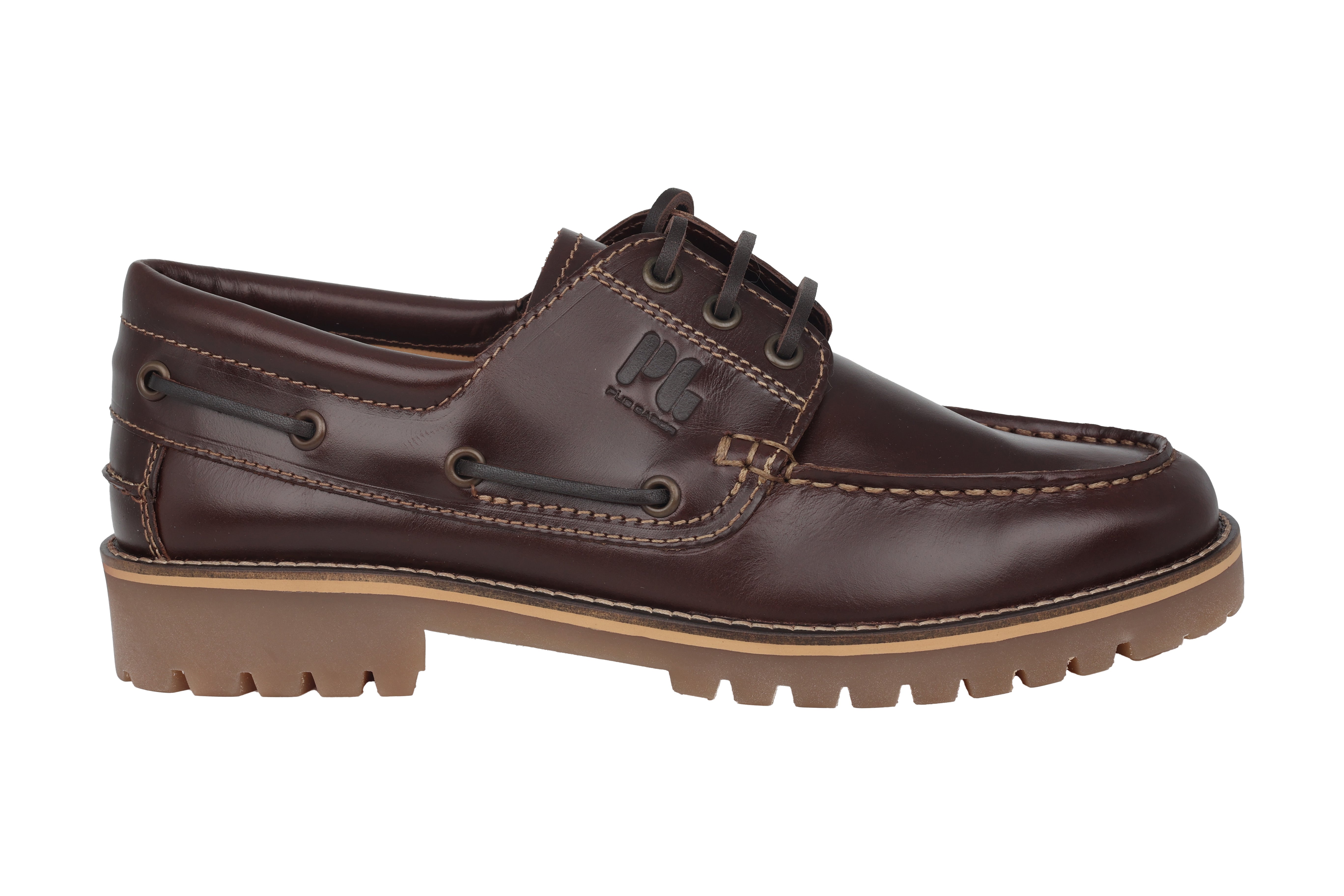 '1121.10.04' men's boat shoe - brown