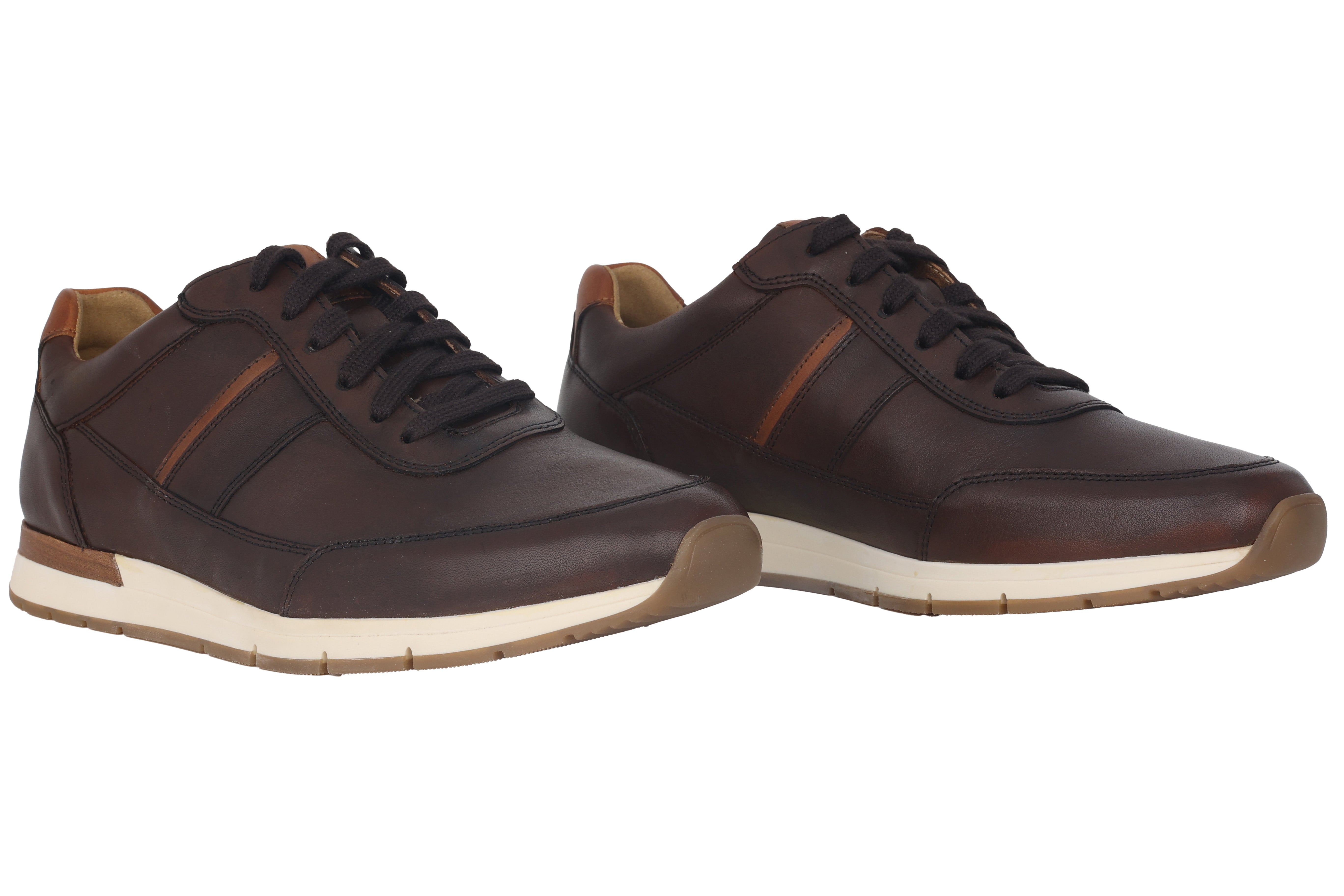 '1047.10.03' men's lace-up sneakers - dark rown