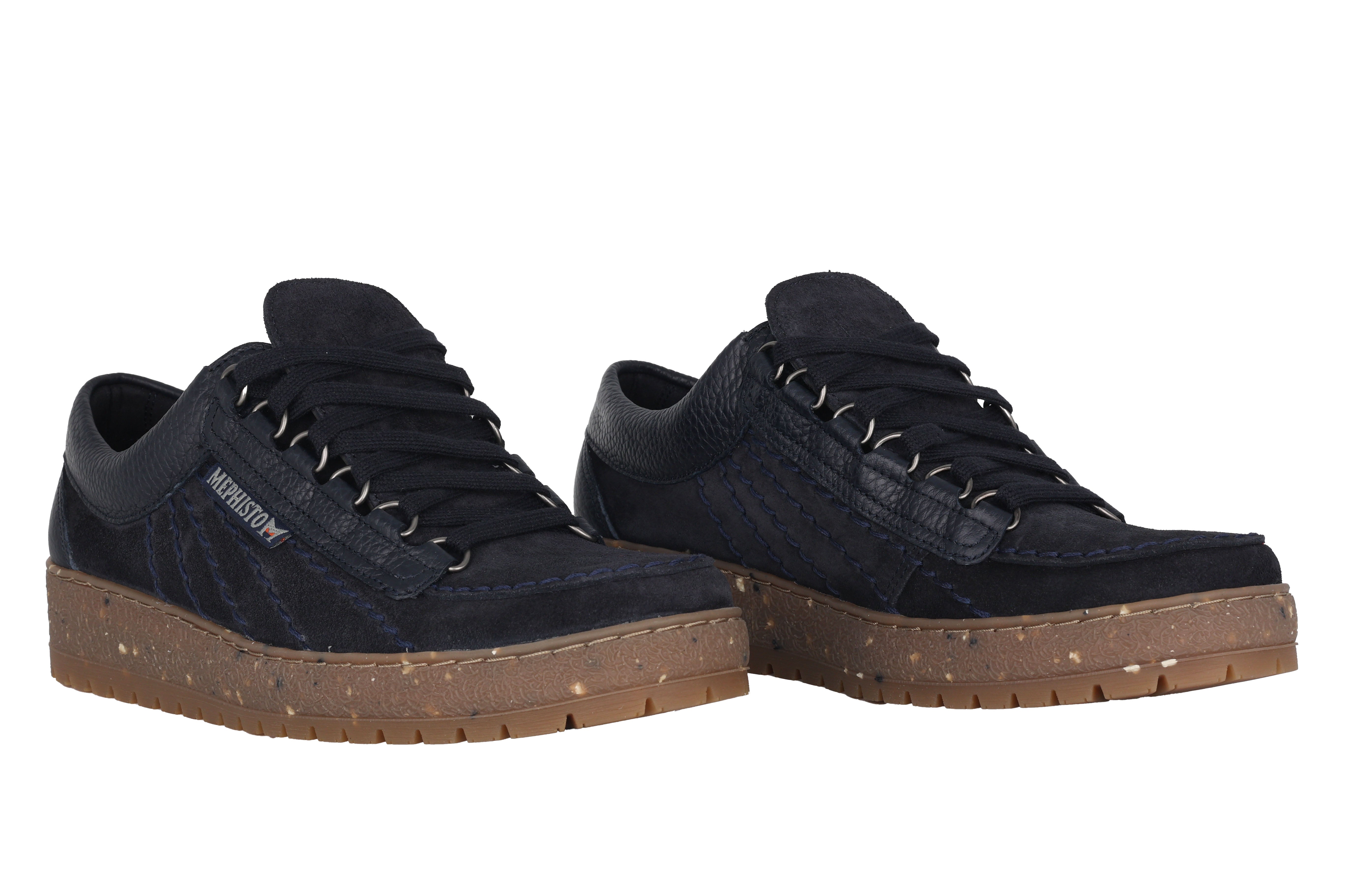 'Rainbow' heren veterschoen - Blauw