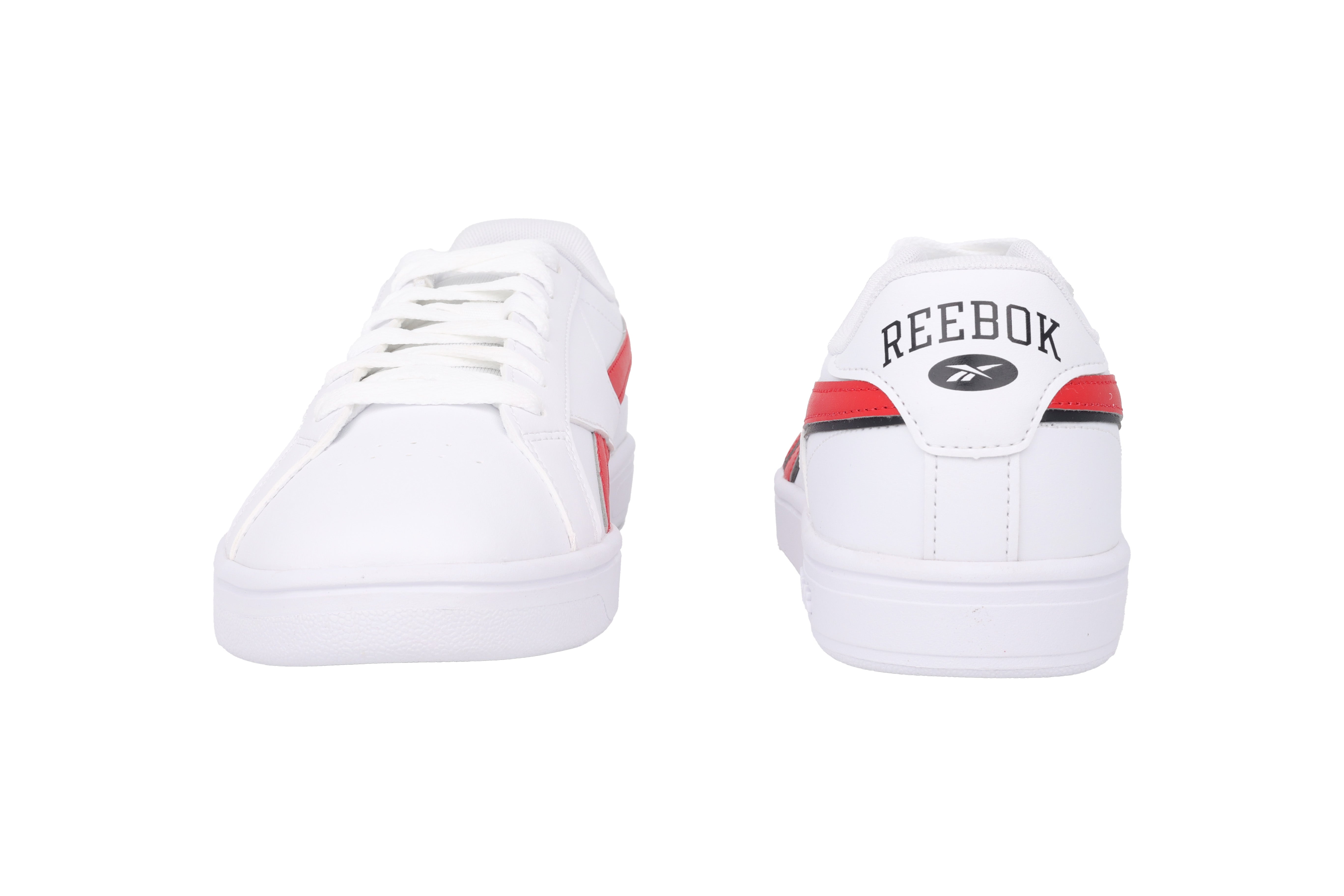 'Court Retro' men's lace-up sneaker - White red