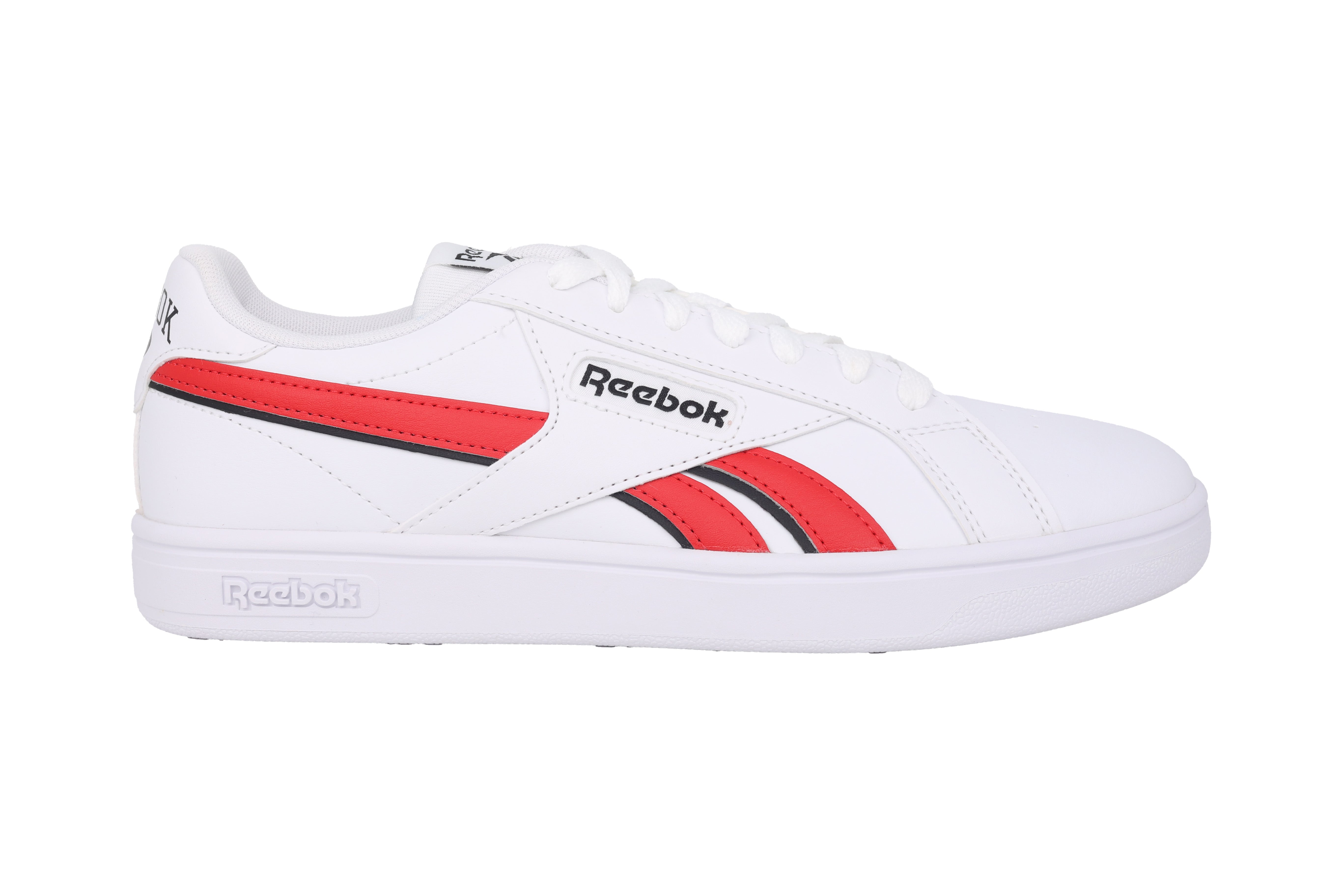 'Court Retro' men's lace-up sneaker - White red