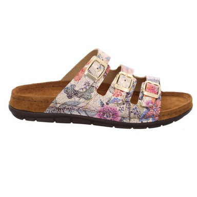 'Rodigo - D' women's slide sandal - multicolour flower - Chaplinshoes'Rodigo - D' women's slide sandal - multicolour flowerRohde