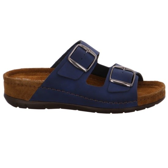 Rohde Rodigo - woman's Sandals - Blue nubuck - Chaplinshoes