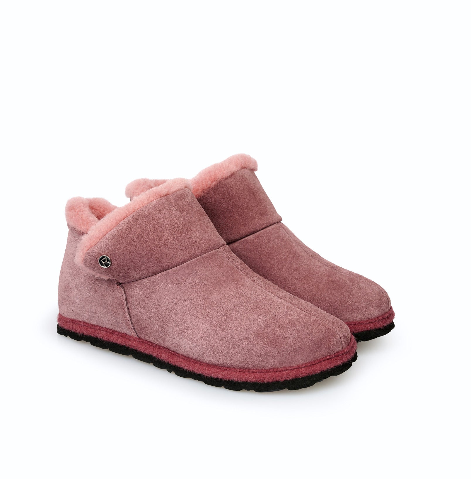 'Gardena' women's indoor warmlined home boot - pink