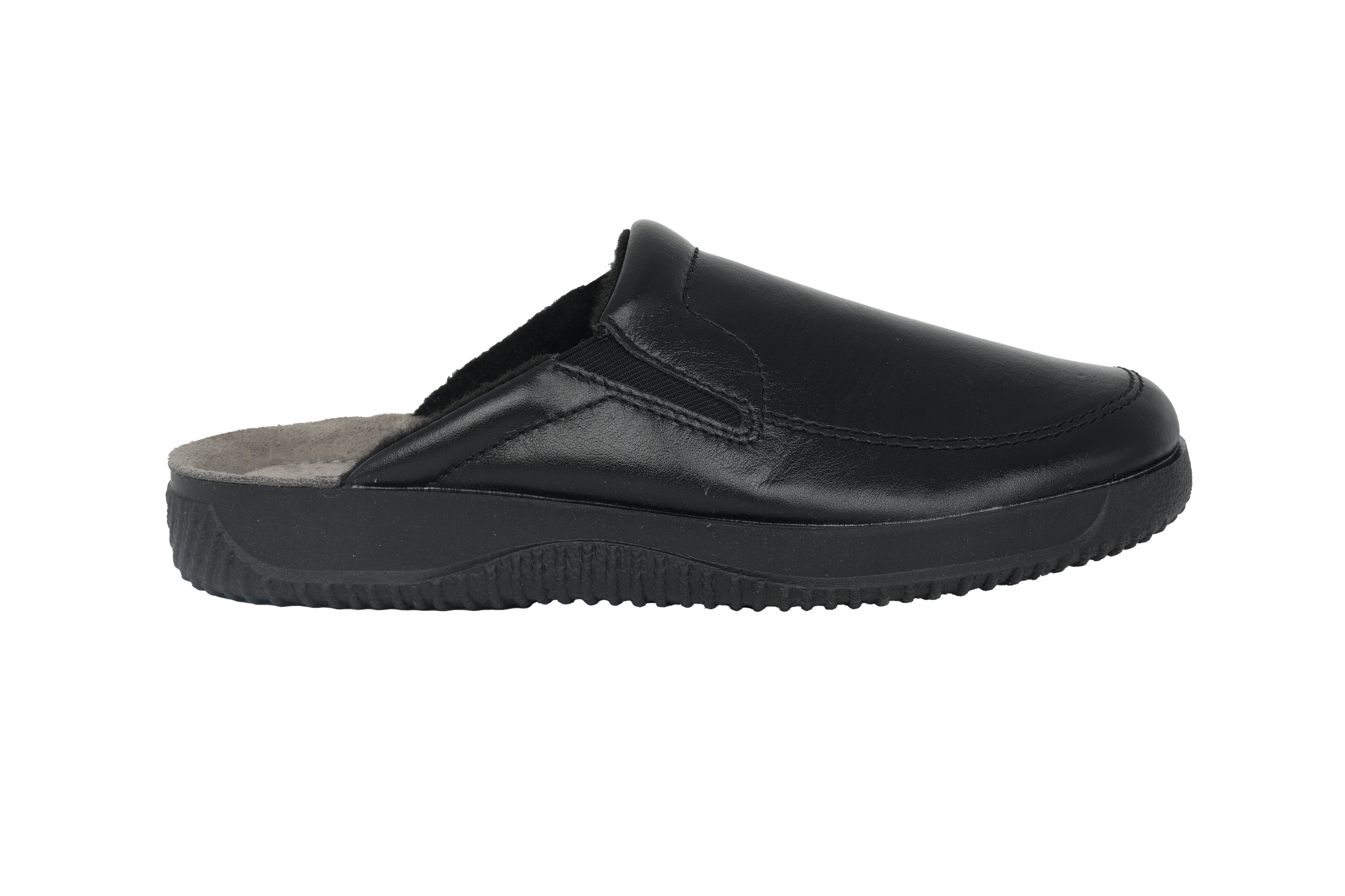 'Soltau-H' men's wide fit (H) homeslippers - Black