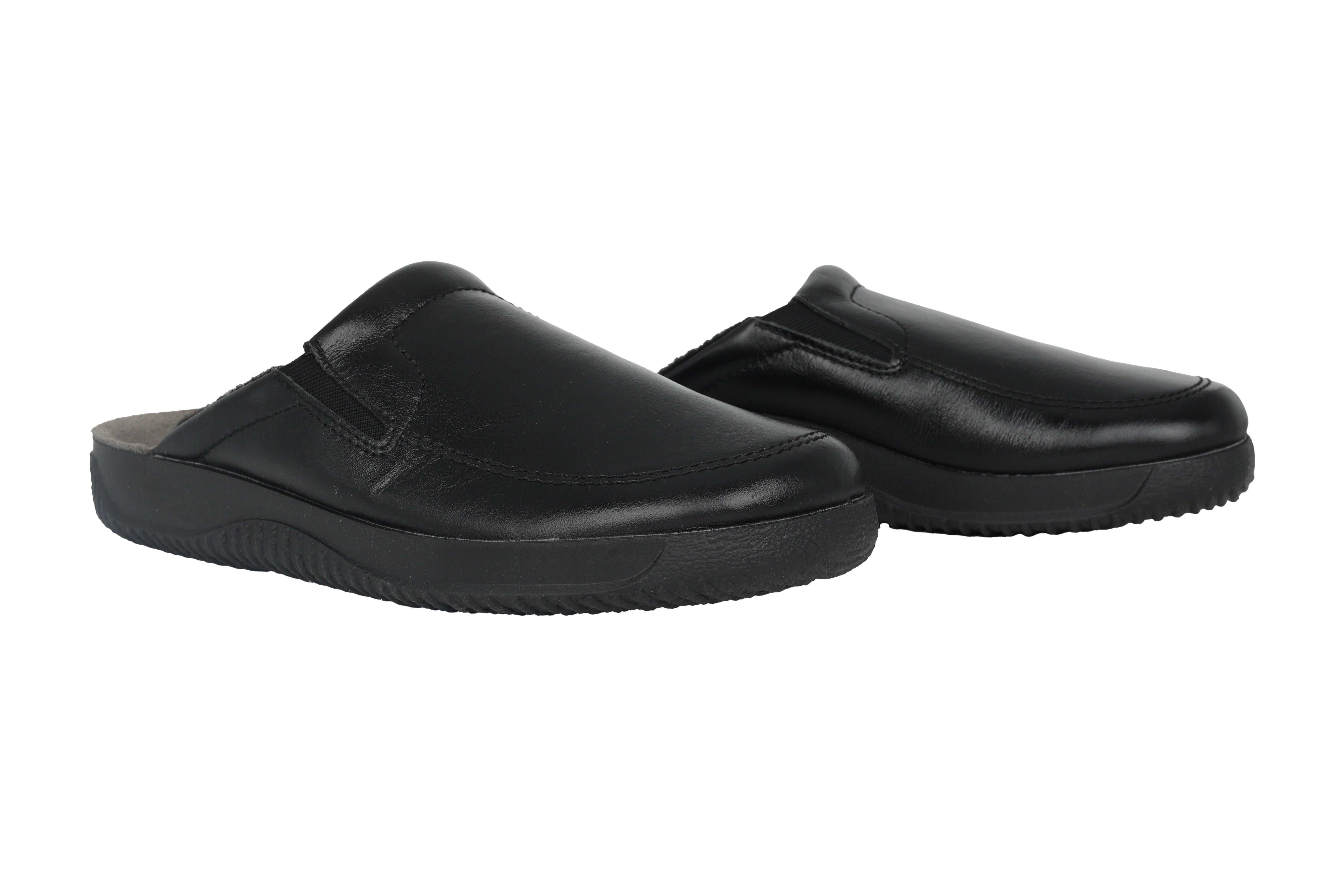 'Soltau-H' men's wide fit (H) homeslippers - Black