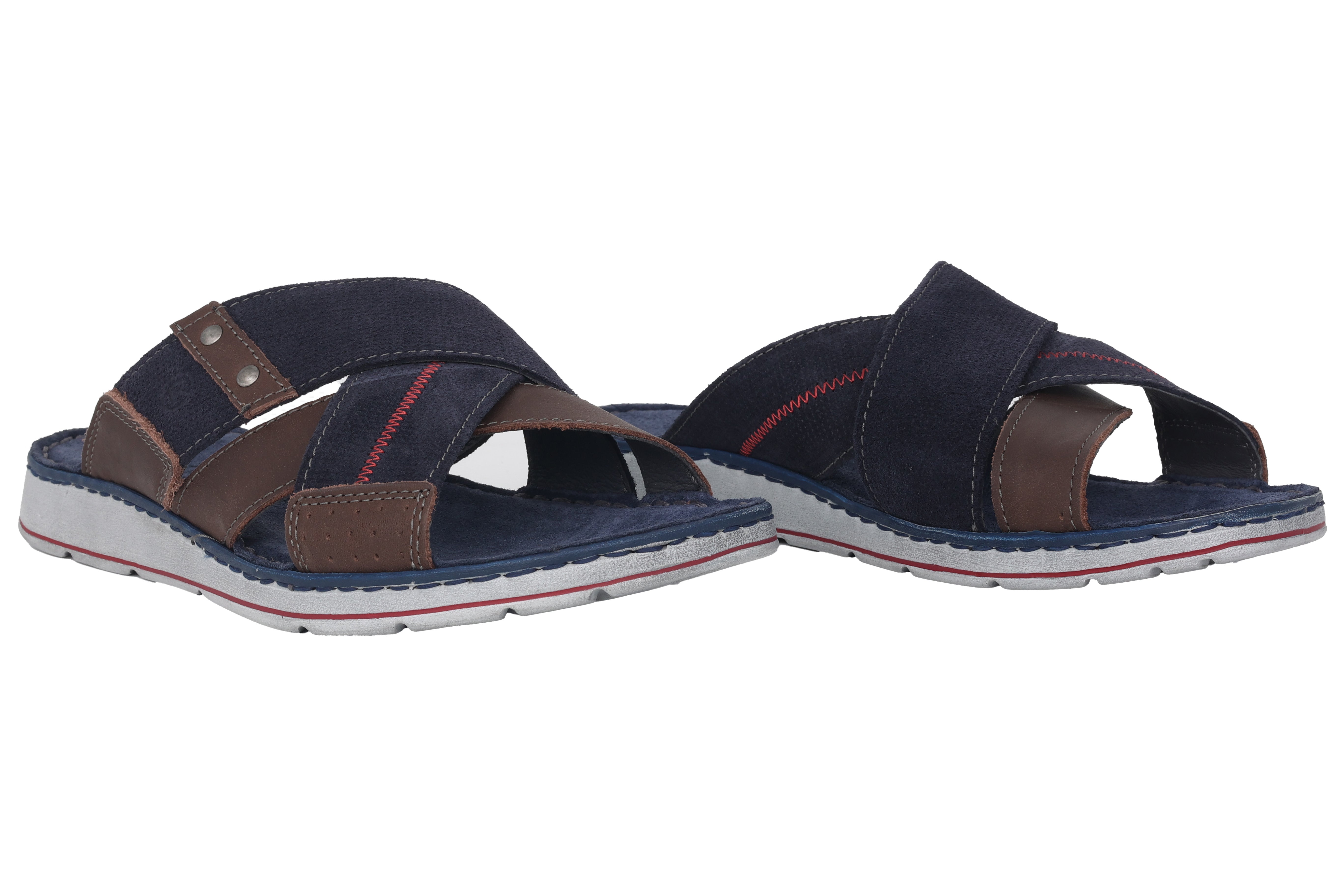 'Brunello' men's slide sandal - Blue