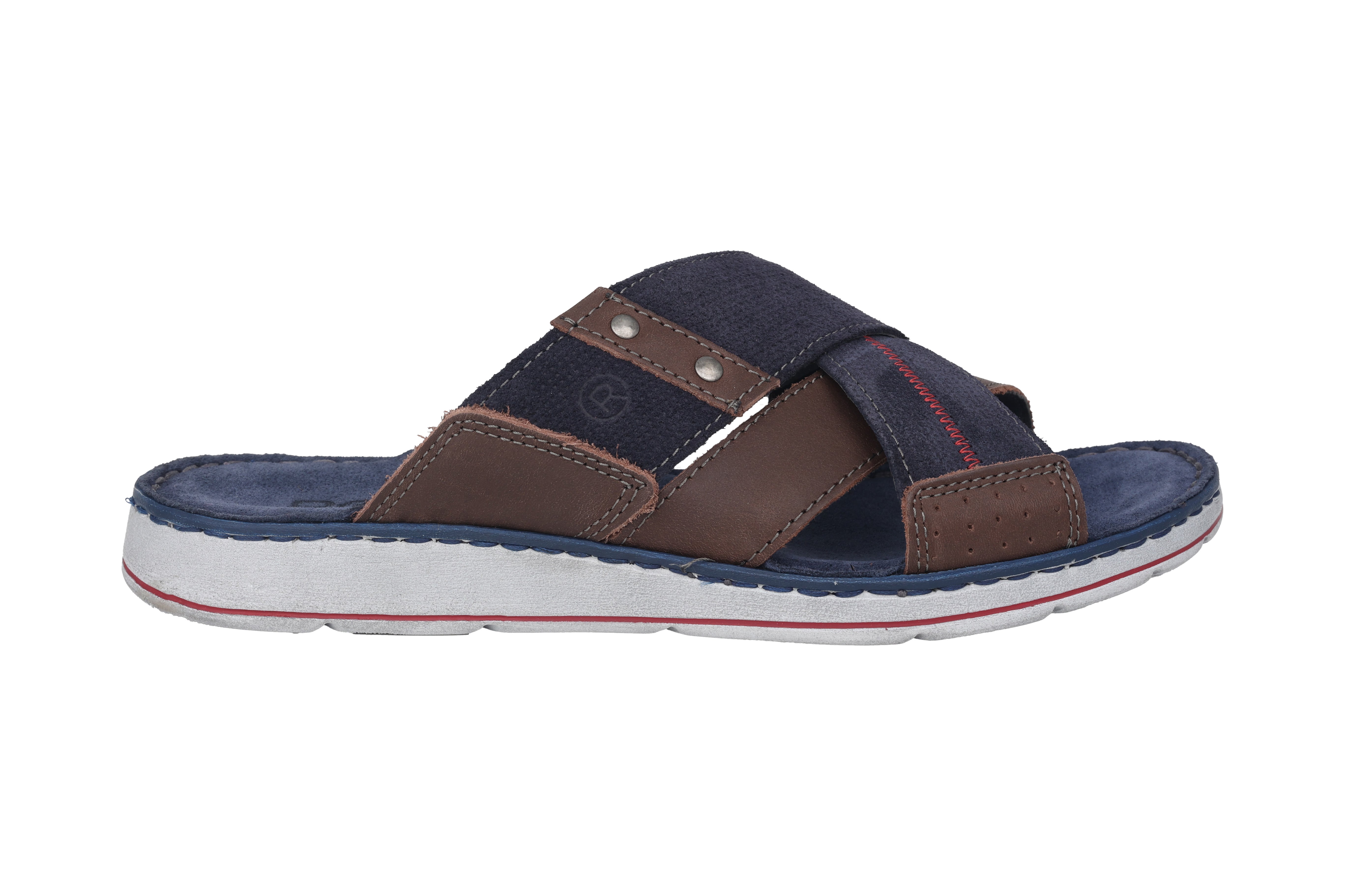 'Brunello' men's slide sandal - Blue