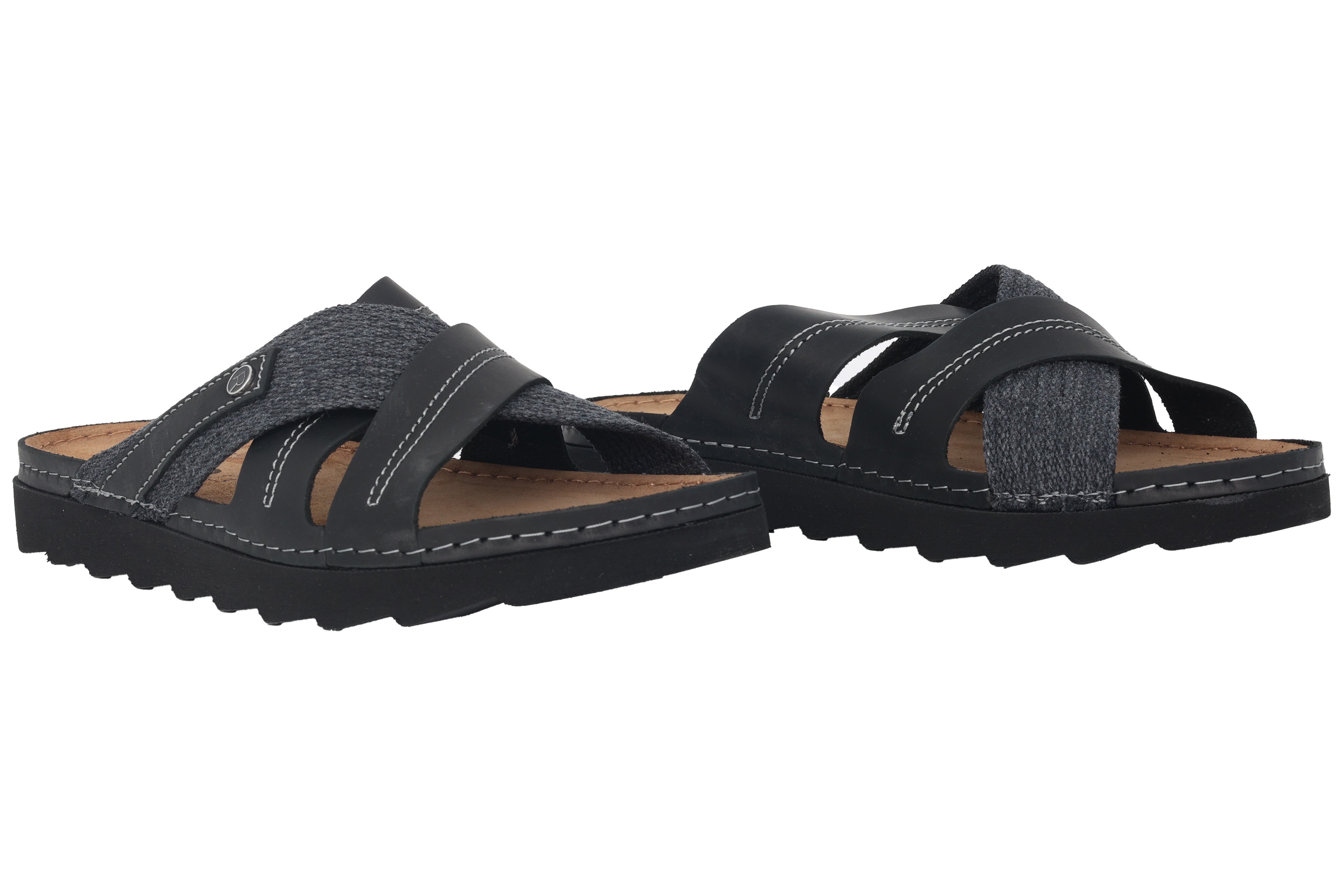 'Foggia' men's sandal - Black